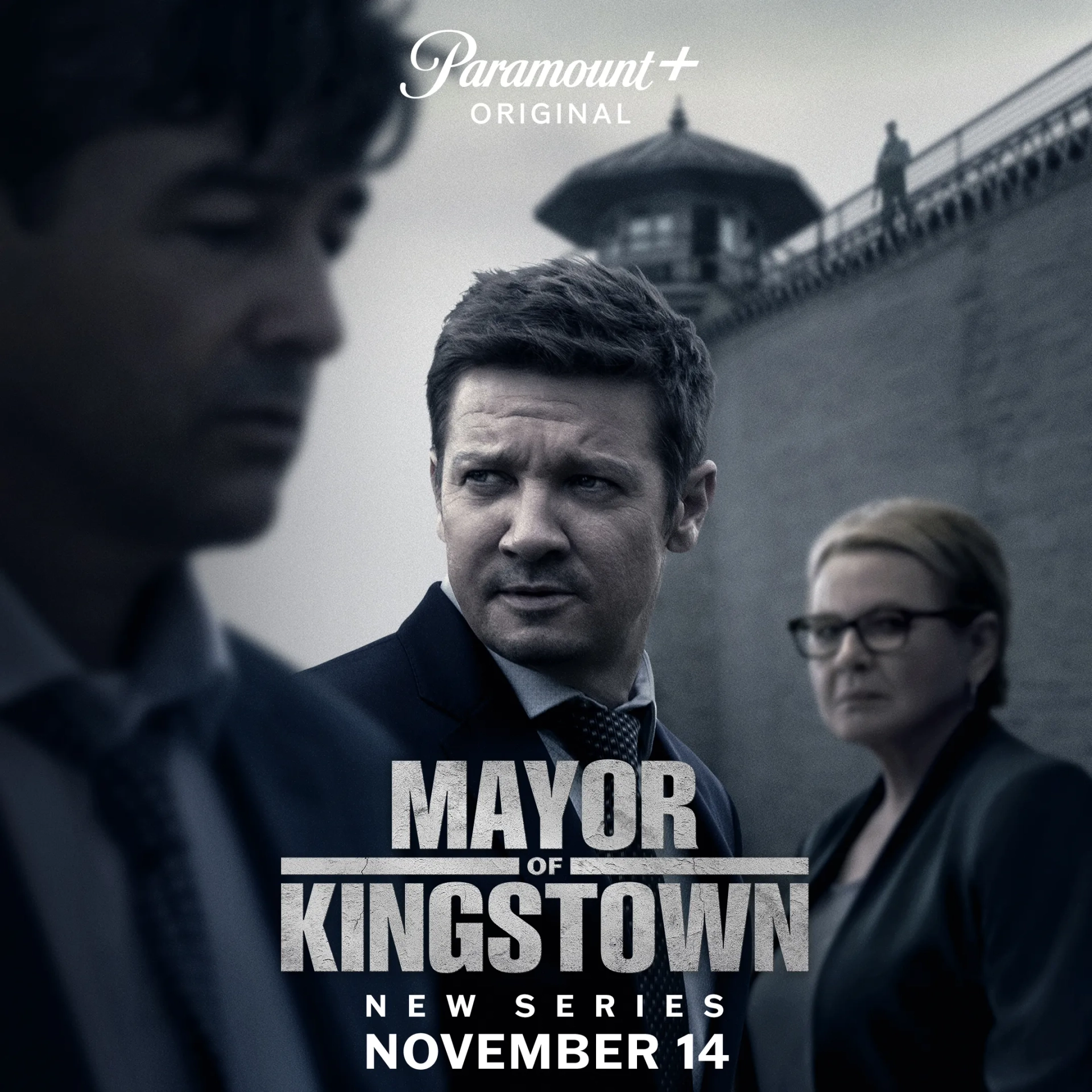 Dianne Wiest, Kyle Chandler, and Jeremy Renner in Mayor of Kingstown (2021)