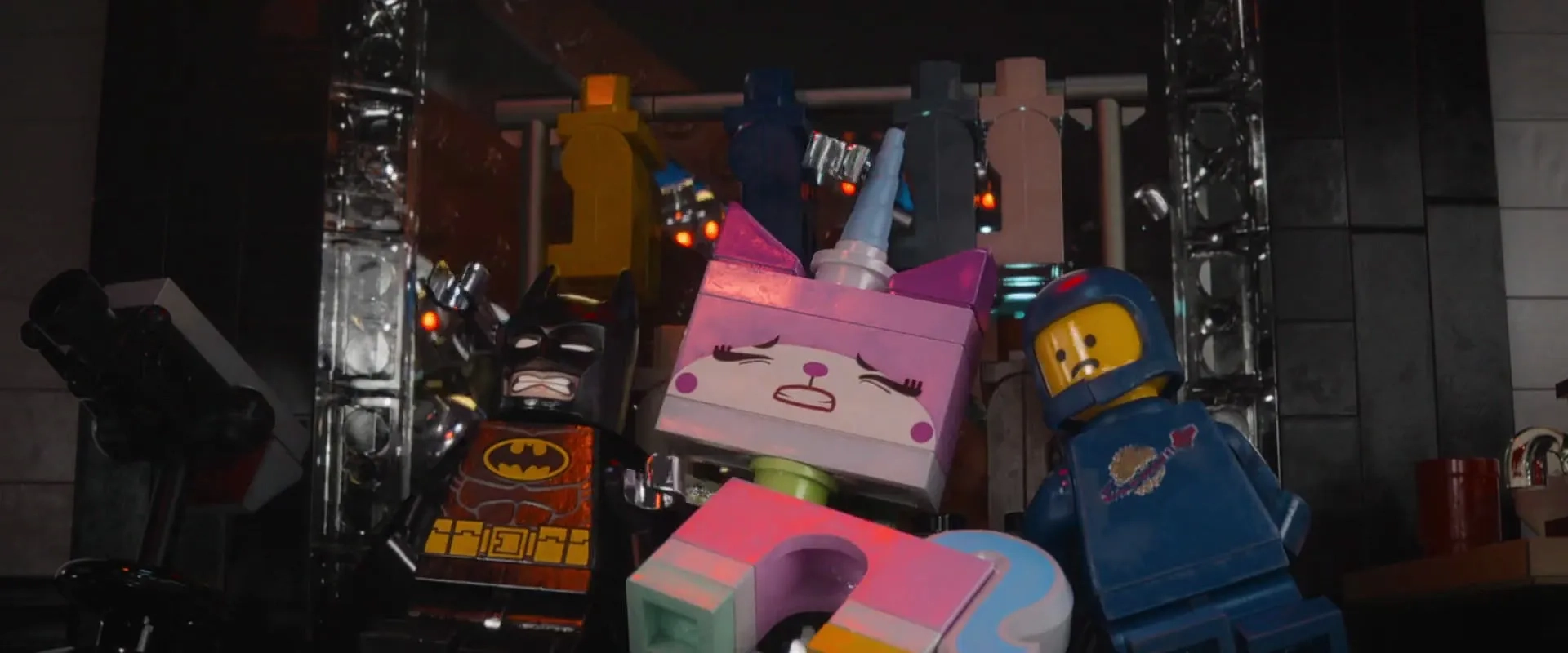 Will Arnett, Charlie Day, and Alison Brie in The Lego Movie (2014)