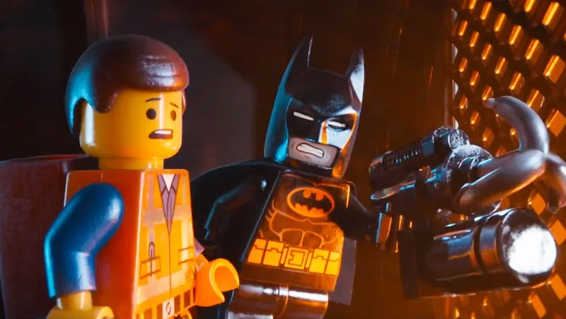 Will Arnett and Chris Pratt in The Lego Movie (2014)