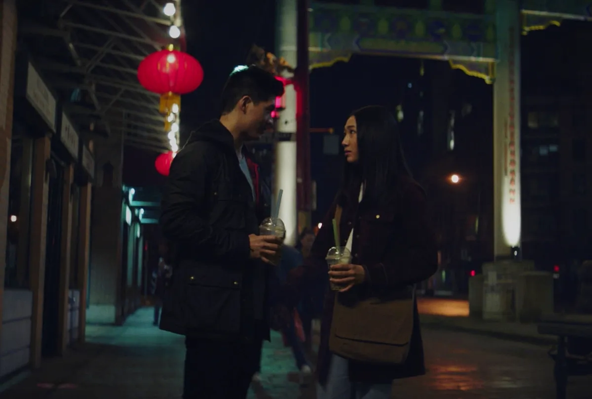 Eddie Liu and Olivia Liang in Kung Fu: Sanctuary (2021)