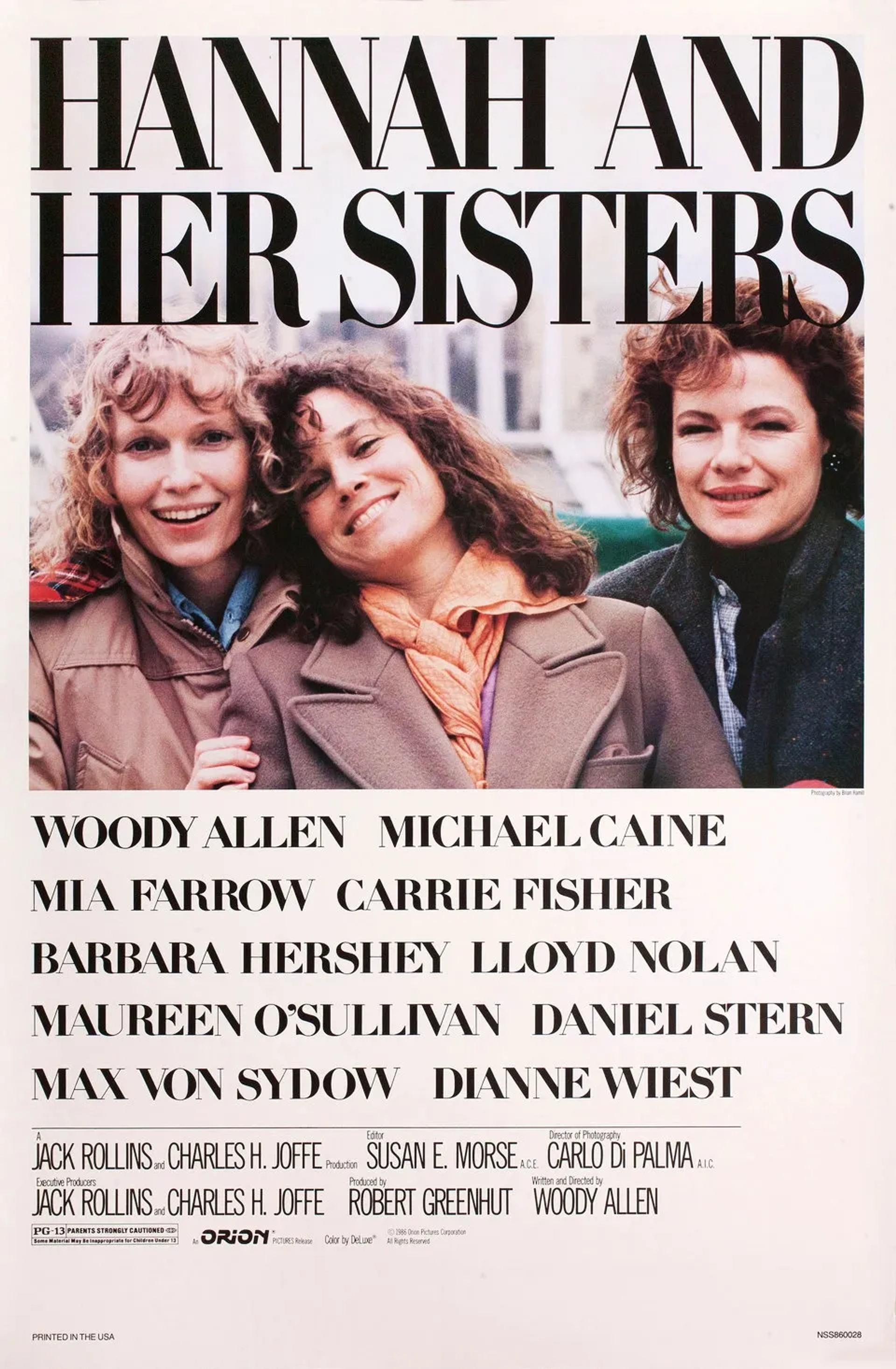 Mia Farrow, Barbara Hershey, and Dianne Wiest in Hannah and Her Sisters (1986)