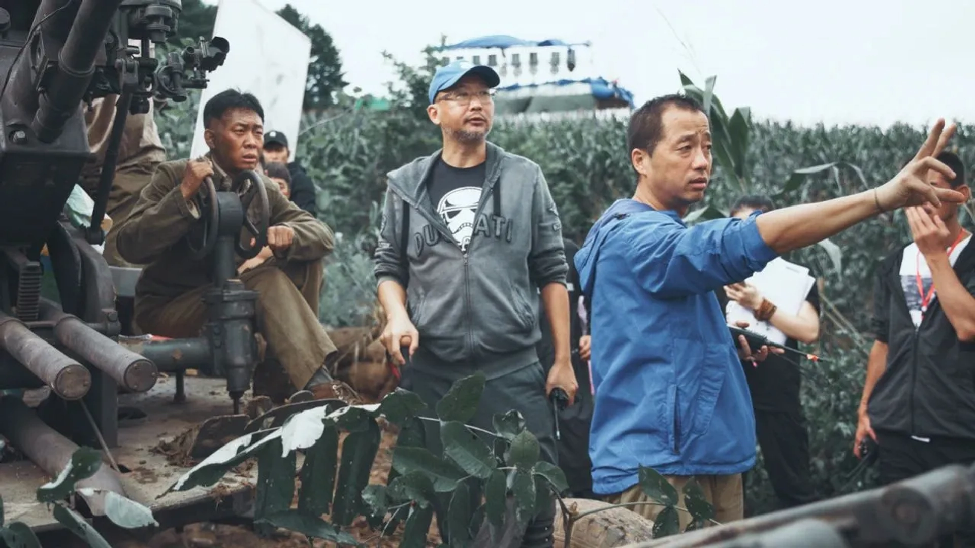 Hu Guan, Yi Zhang, and Pan Luo in The Sacrifice (2020)