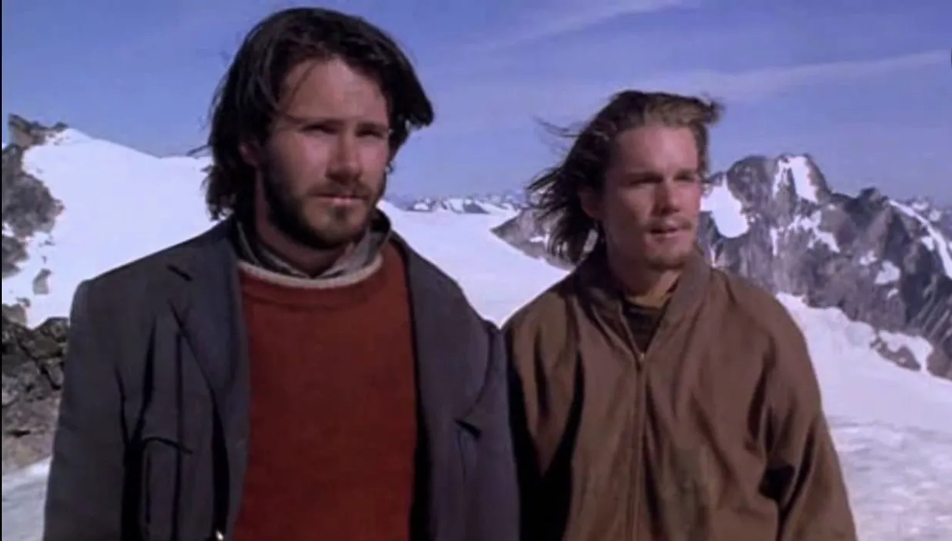 Ethan Hawke and Josh Hamilton in Alive (1993)