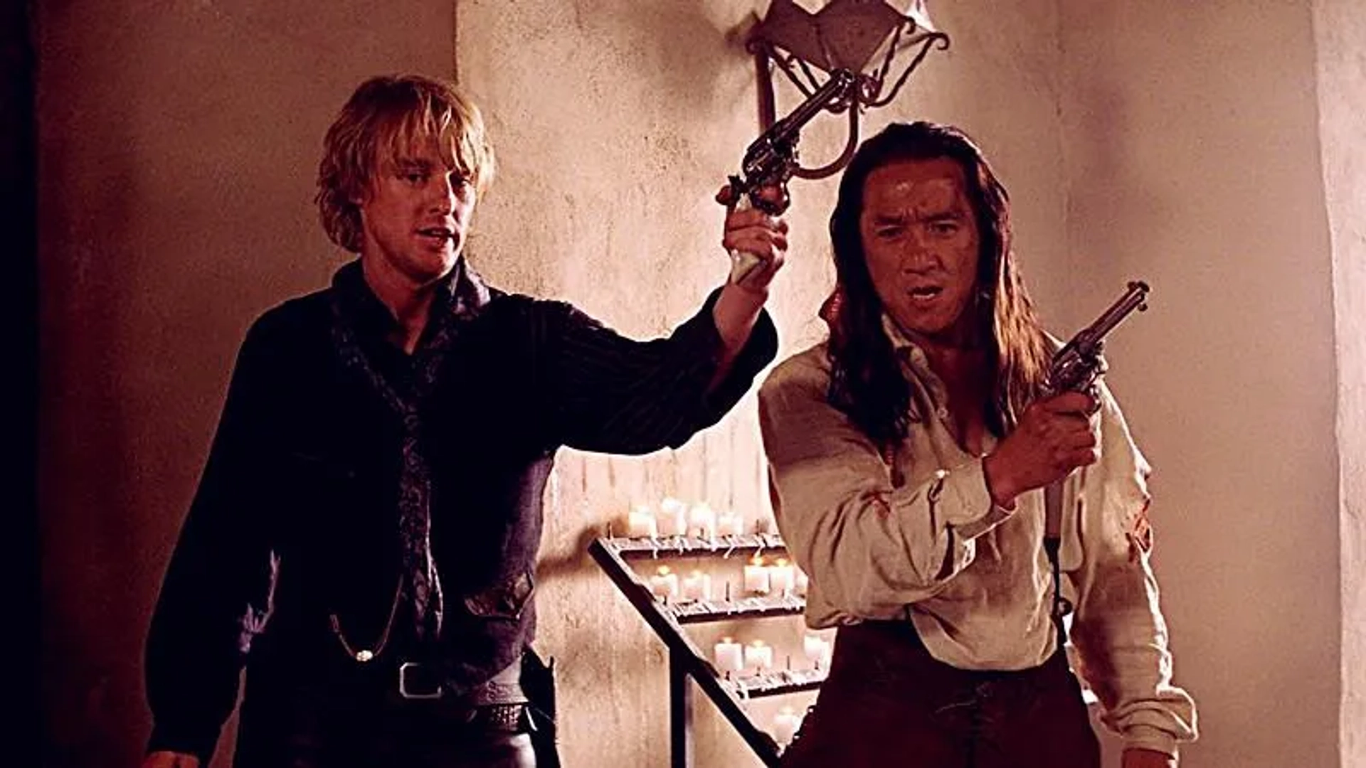 Jackie Chan and Owen Wilson in Shanghai Noon (2000)