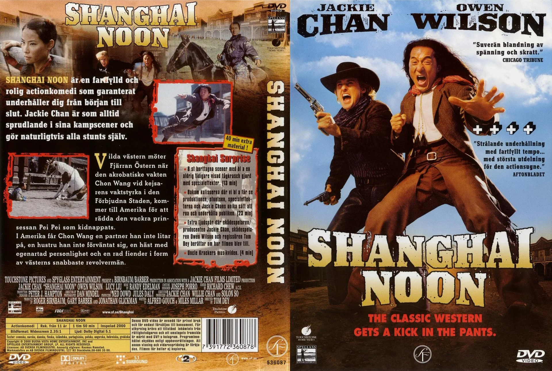 Jackie Chan and Owen Wilson in Shanghai Noon (2000)