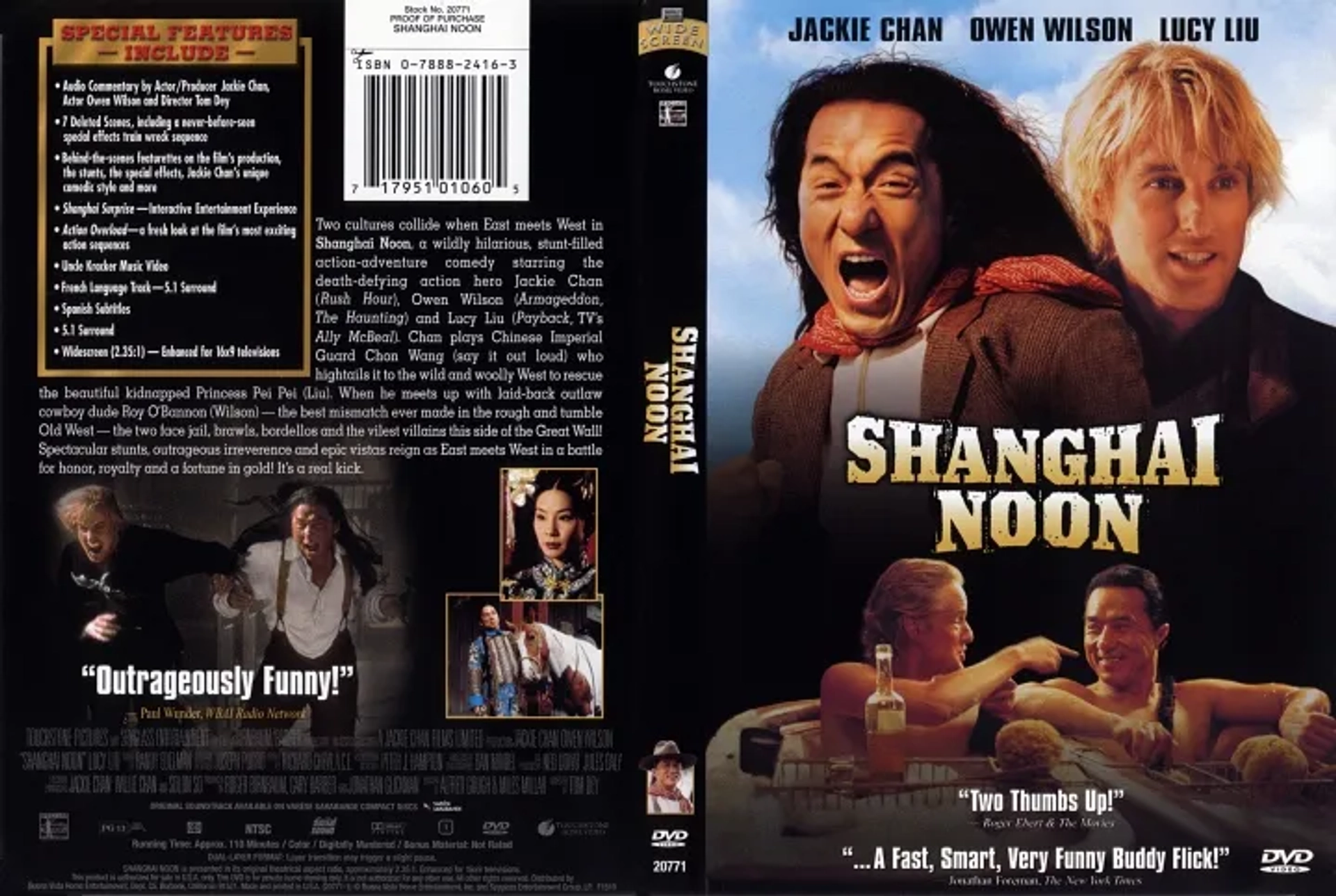 Jackie Chan and Owen Wilson in Shanghai Noon (2000)