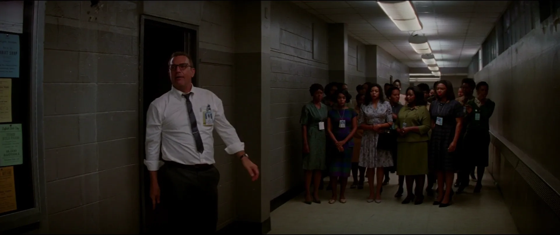 Kevin Costner, Taraji P. Henson, Octavia Spencer, and Janelle Monáe in Hidden Figures (2016)