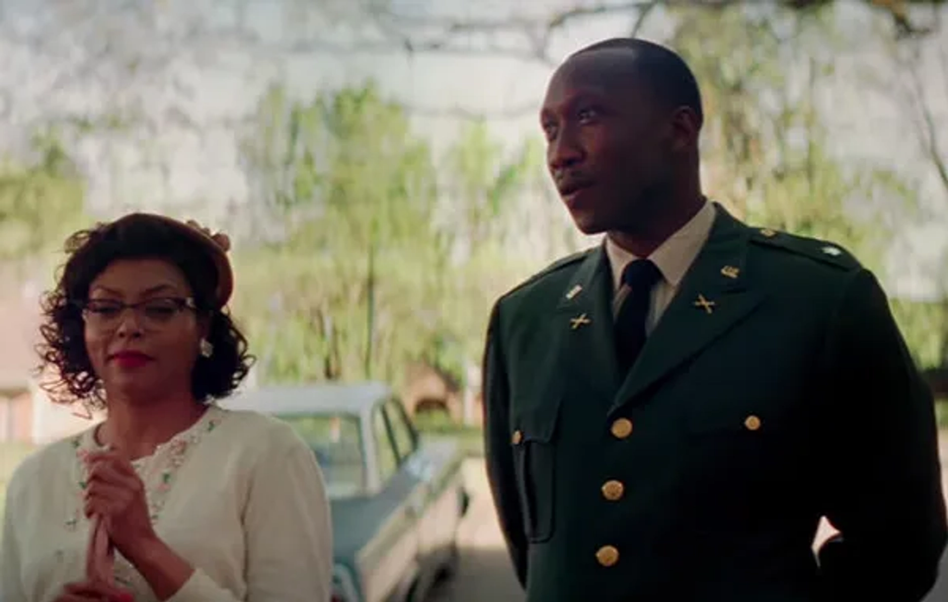 Taraji P. Henson and Mahershala Ali in Hidden Figures (2016)