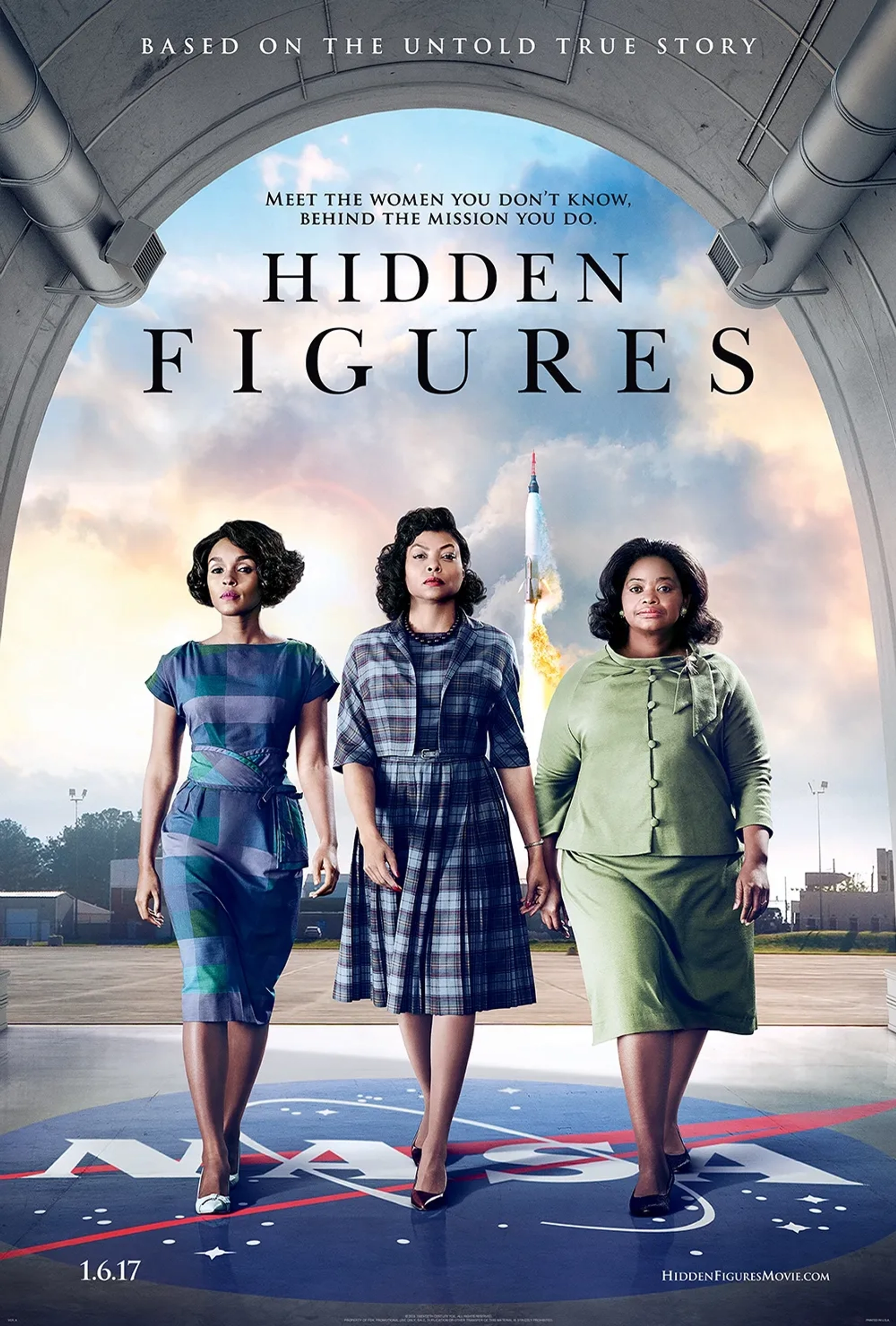 Taraji P. Henson, Octavia Spencer, and Janelle Monáe in Hidden Figures (2016)