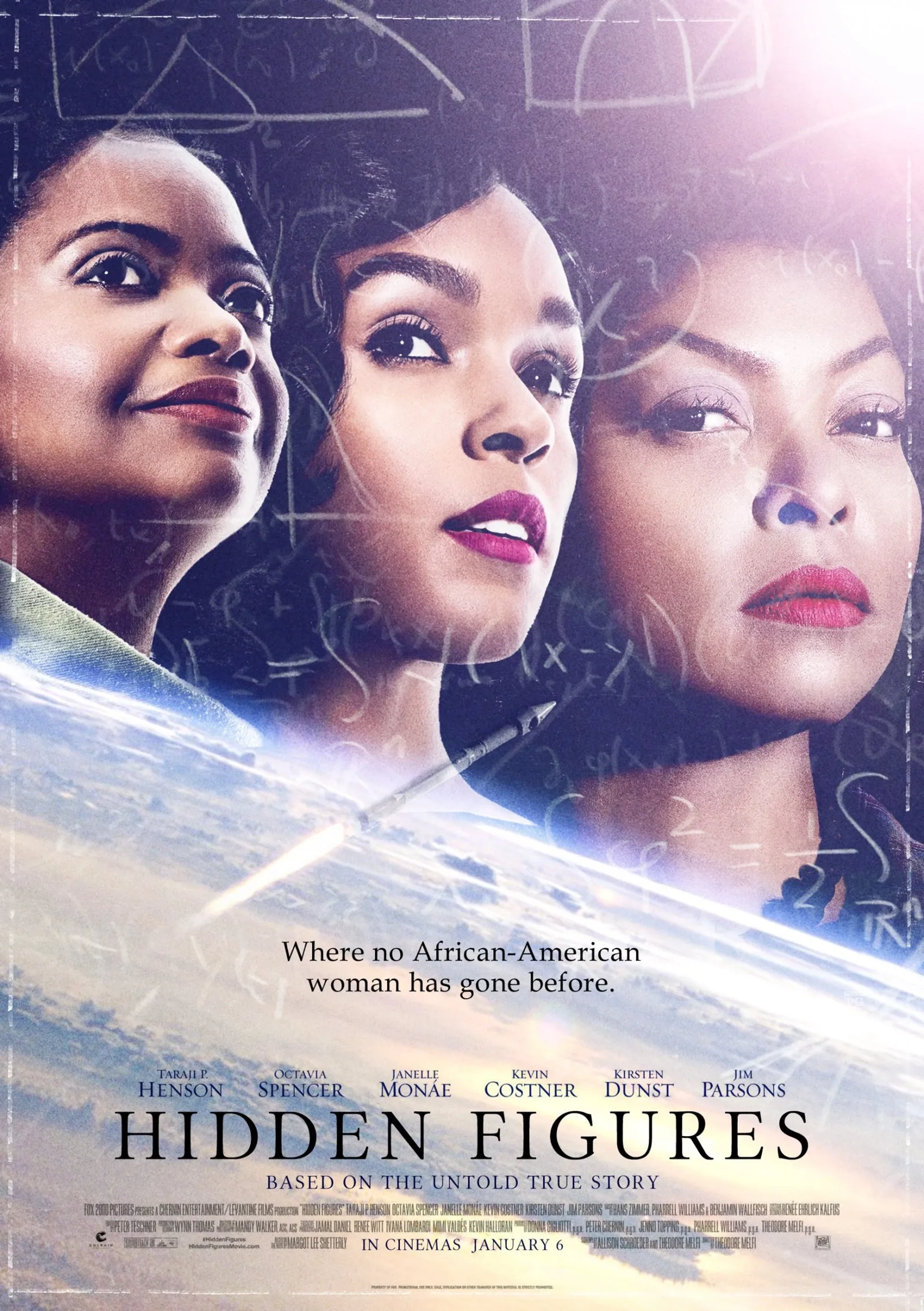 Taraji P. Henson, Octavia Spencer, and Janelle Monáe in Hidden Figures (2016)