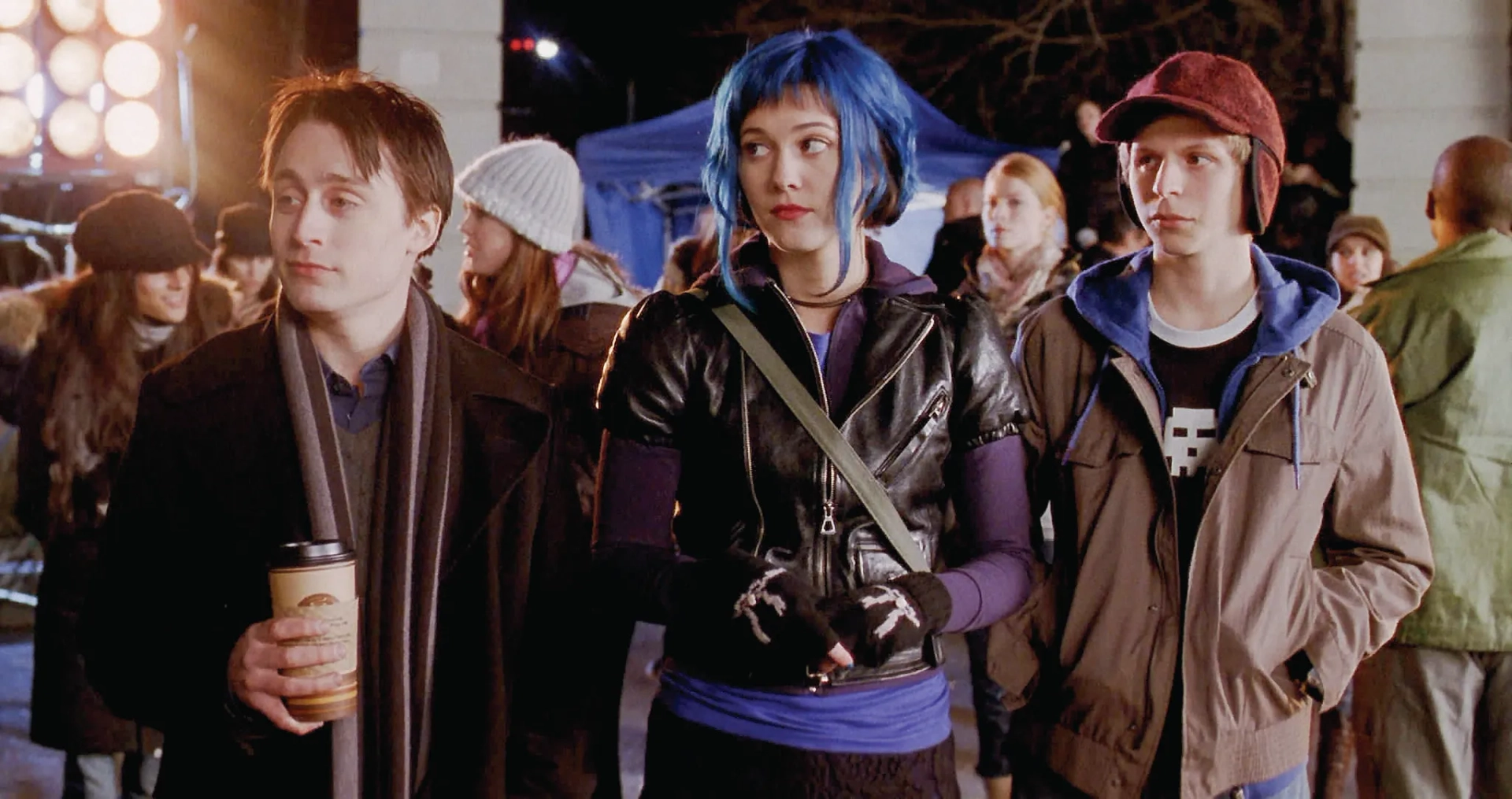 Kieran Culkin, Michael Cera, and Mary Elizabeth Winstead in Scott Pilgrim vs. the World (2010)