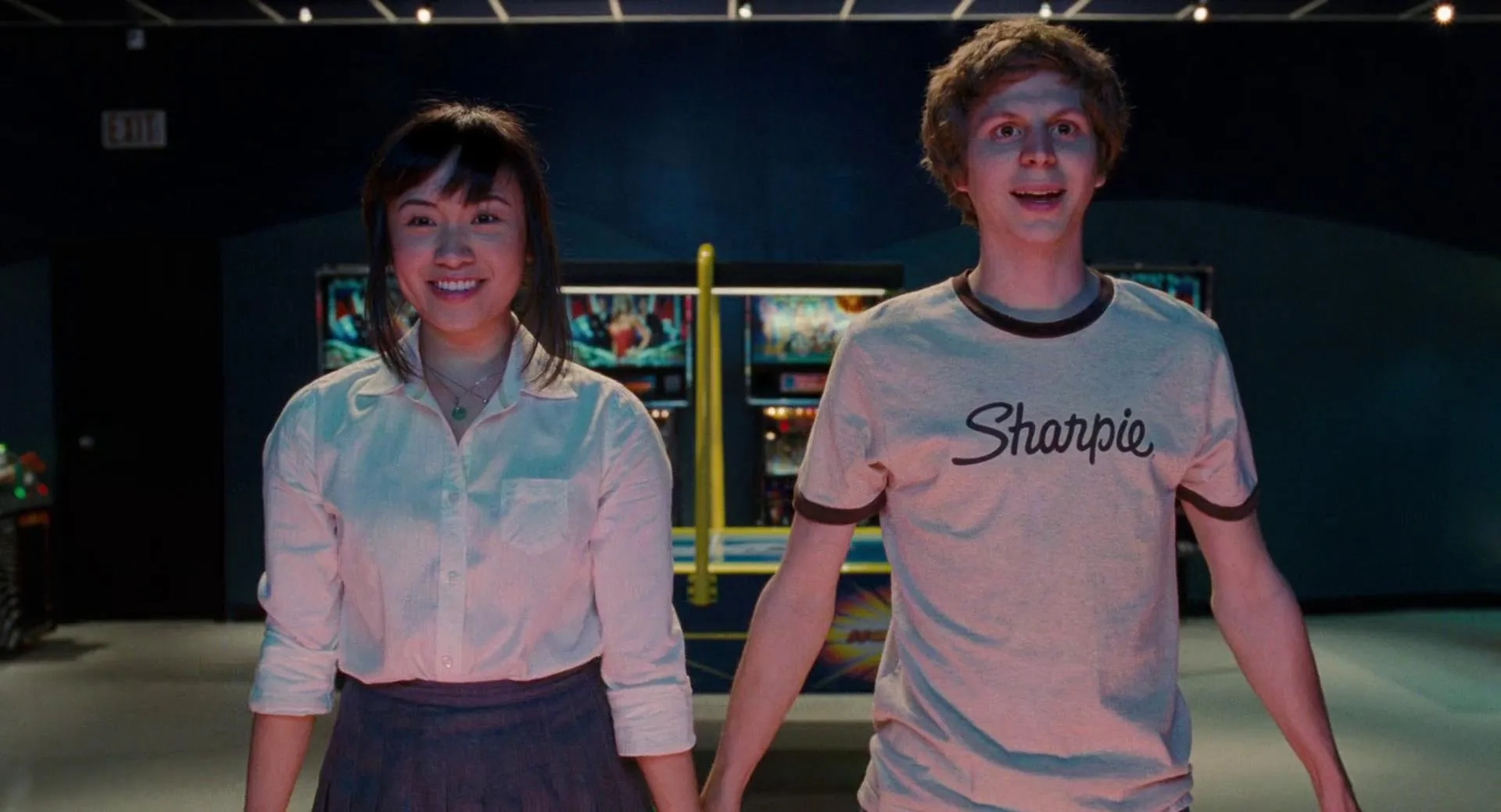 Michael Cera and Ellen Wong in Scott Pilgrim vs. the World (2010)