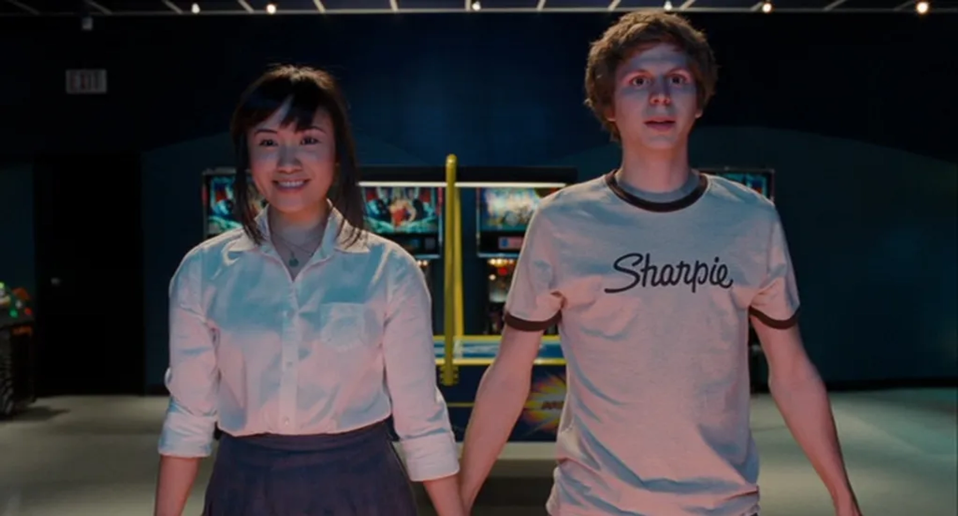 Michael Cera and Ellen Wong in Scott Pilgrim vs. the World (2010)