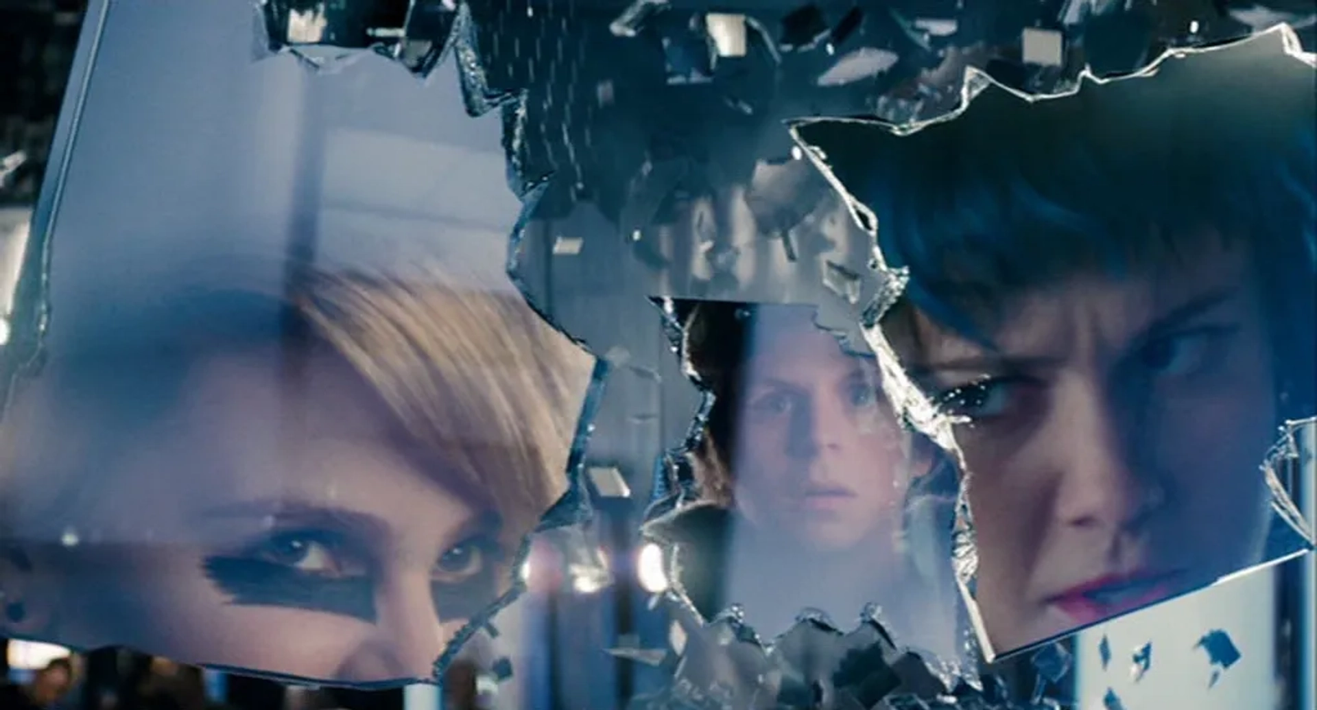 Michael Cera, Mae Whitman, and Mary Elizabeth Winstead in Scott Pilgrim vs. the World (2010)