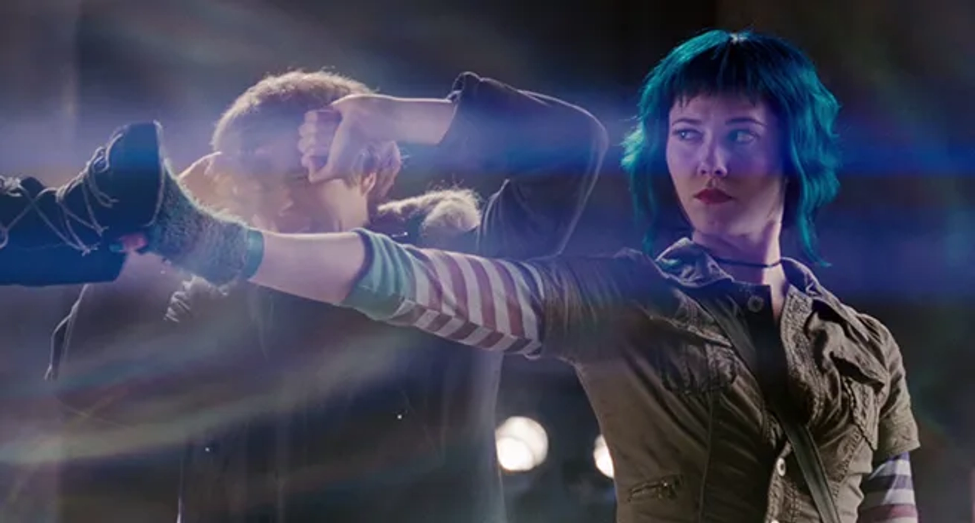 Michael Cera and Mary Elizabeth Winstead in Scott Pilgrim vs. the World (2010)