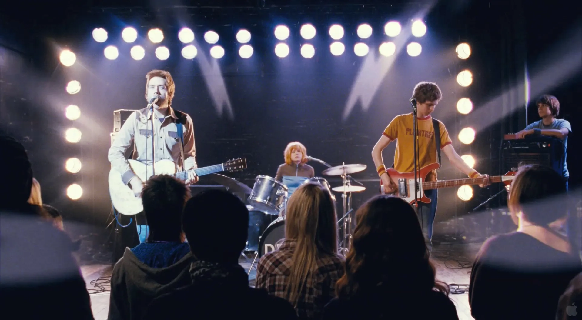 Michael Cera, Alison Pill, Mark Webber, and Johnny Simmons in Scott Pilgrim vs. the World (2010)