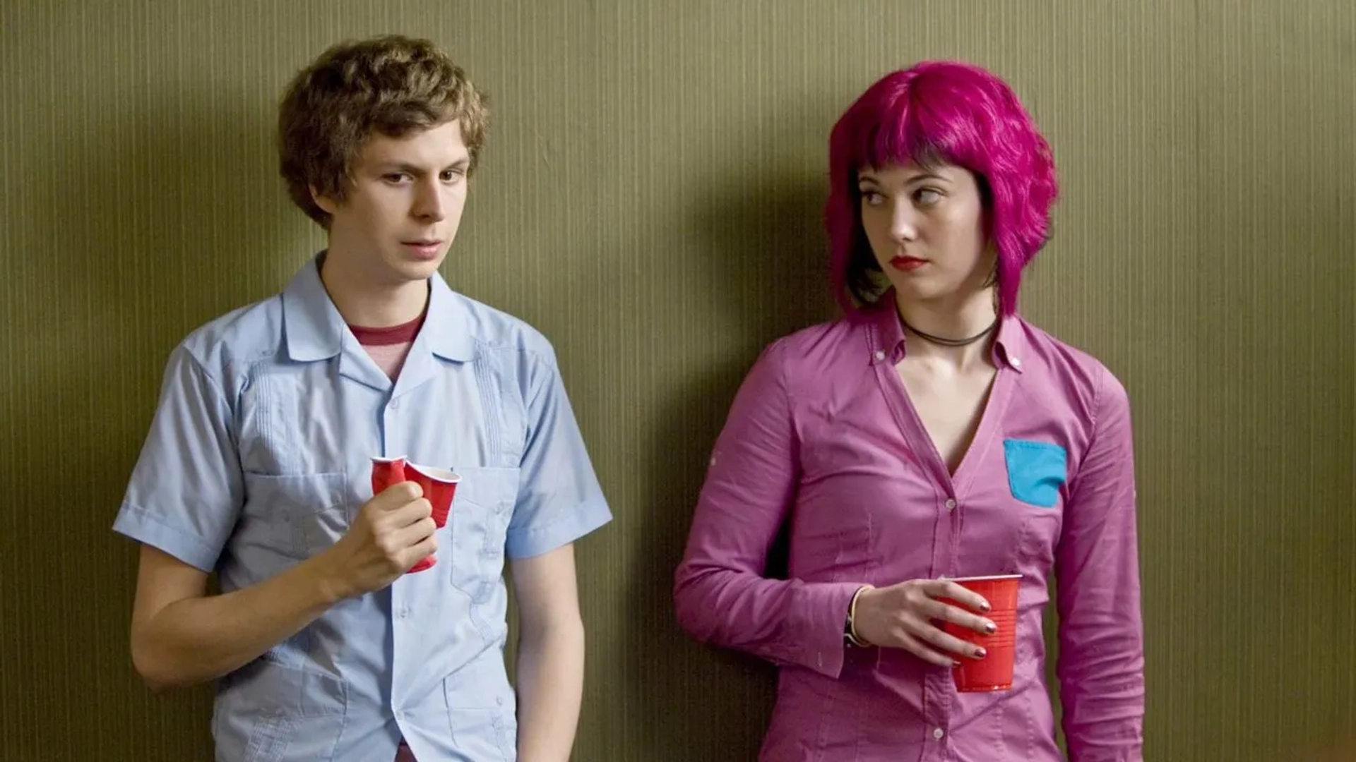 Michael Cera and Mary Elizabeth Winstead in Scott Pilgrim vs. the World (2010)