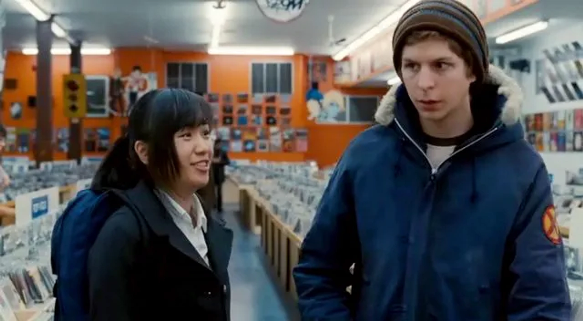 Michael Cera and Ellen Wong in Scott Pilgrim vs. the World (2010)