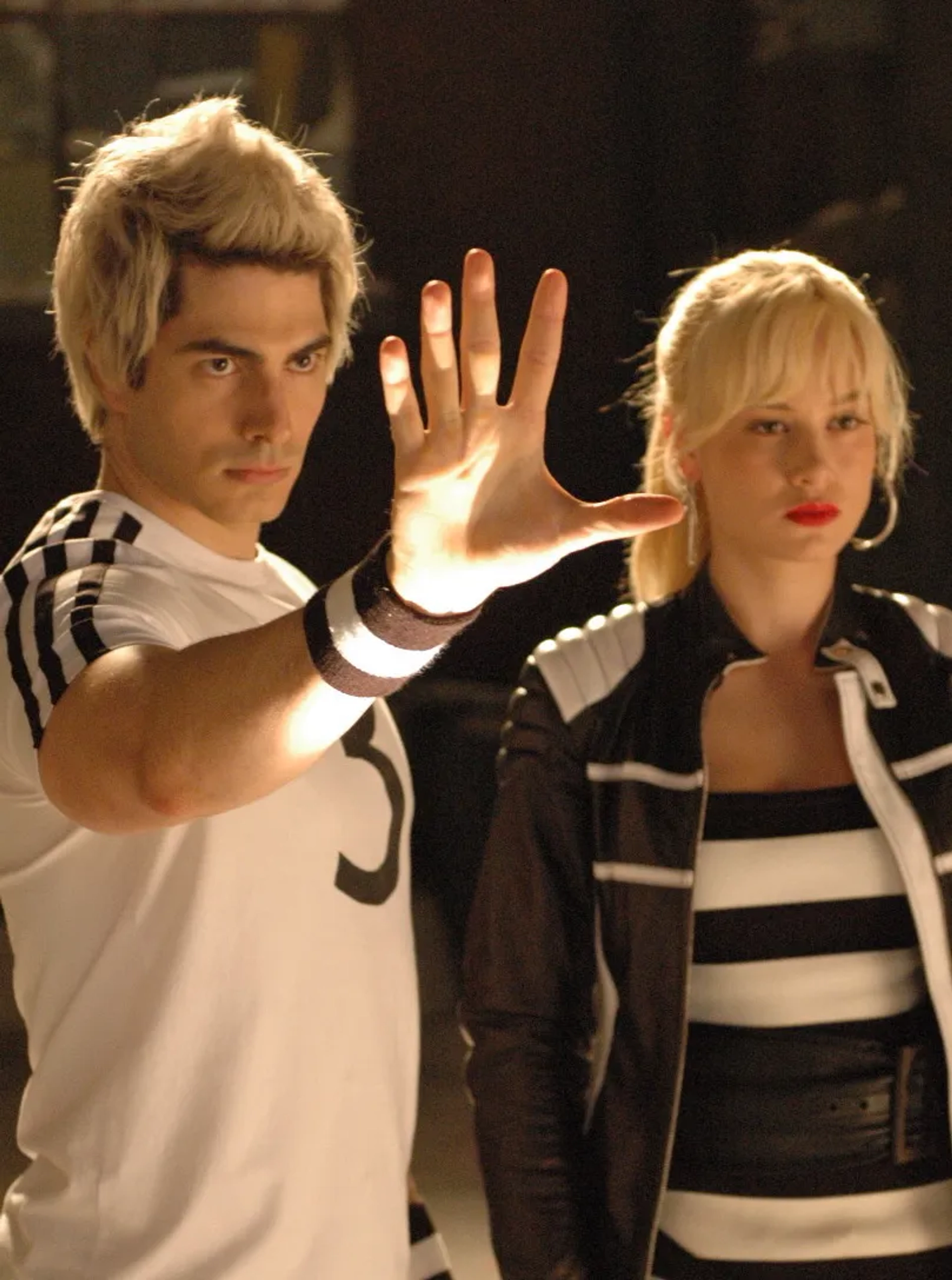 Brie Larson, Brandon Routh, and Jordan Samuel in Scott Pilgrim vs. the World (2010)