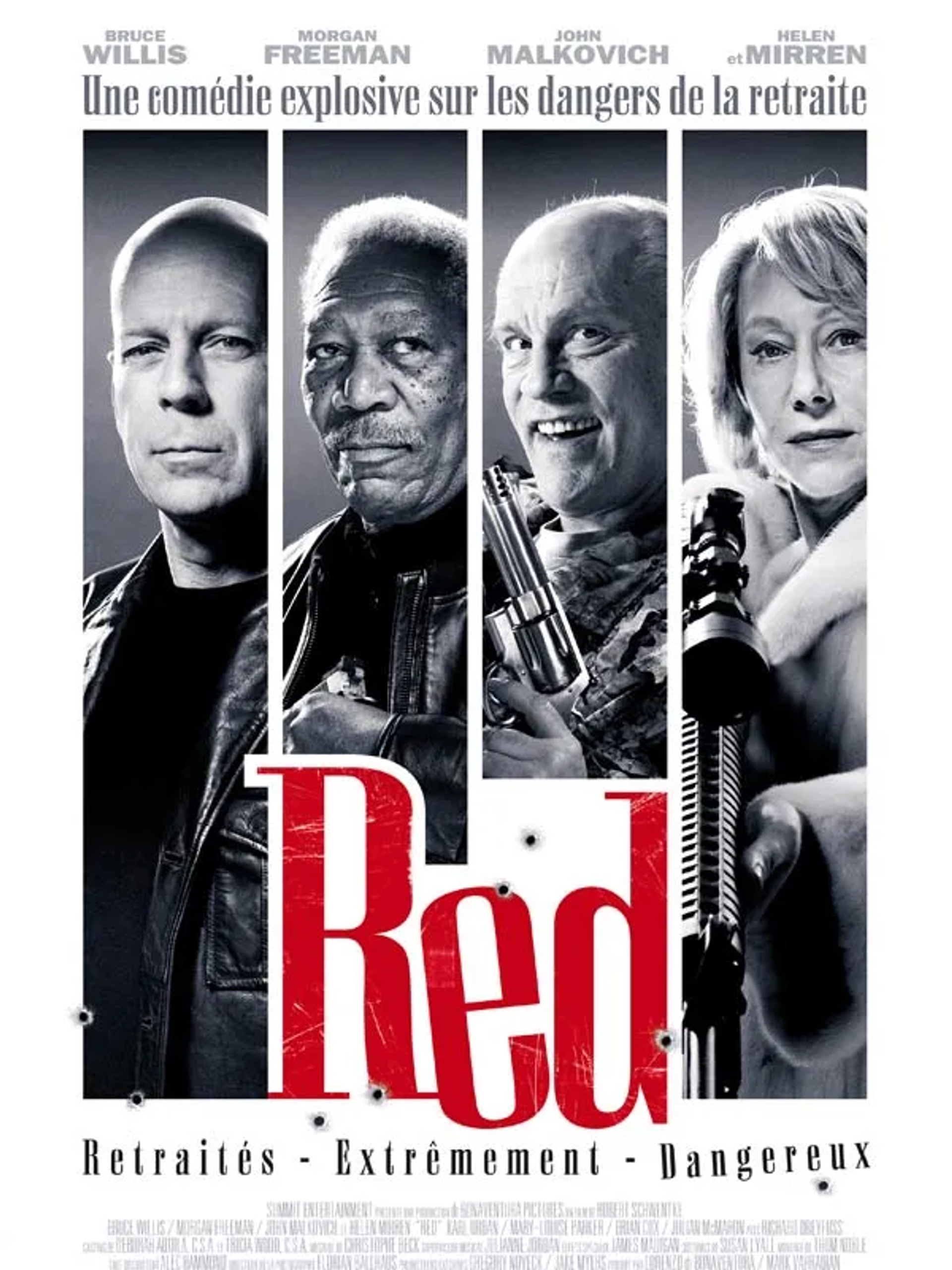 Morgan Freeman, Bruce Willis, John Malkovich, and Helen Mirren in RED (2010)