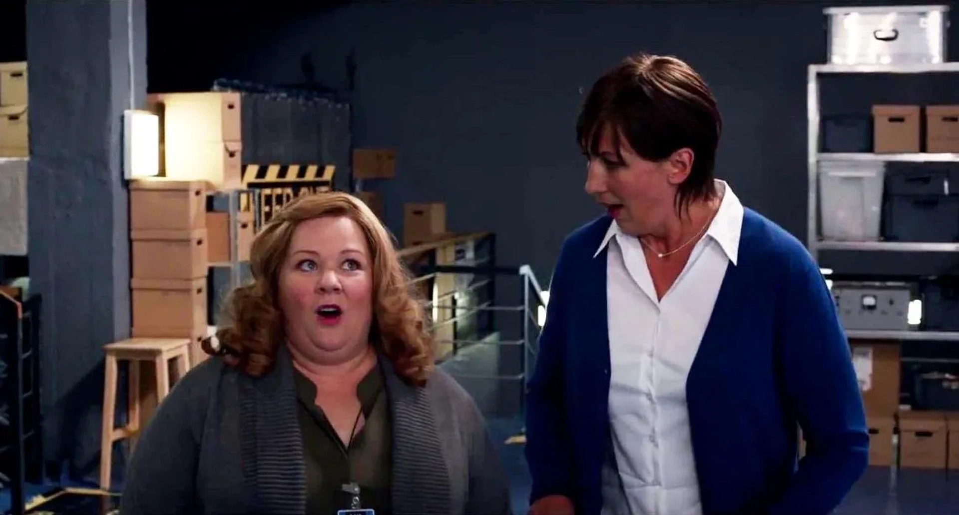 Melissa McCarthy and Miranda Hart in Spy (2015)