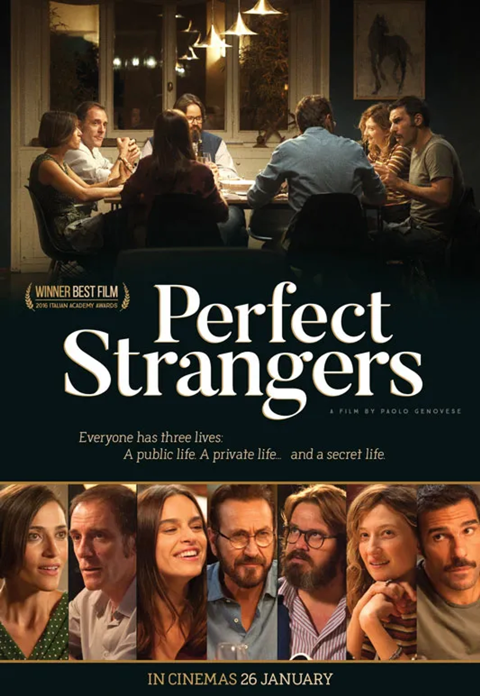 Giuseppe Battiston, Marco Giallini, Edoardo Leo, Valerio Mastandrea, Kasia Smutniak, Anna Foglietta, and Alba Rohrwacher in Perfect Strangers (2016)