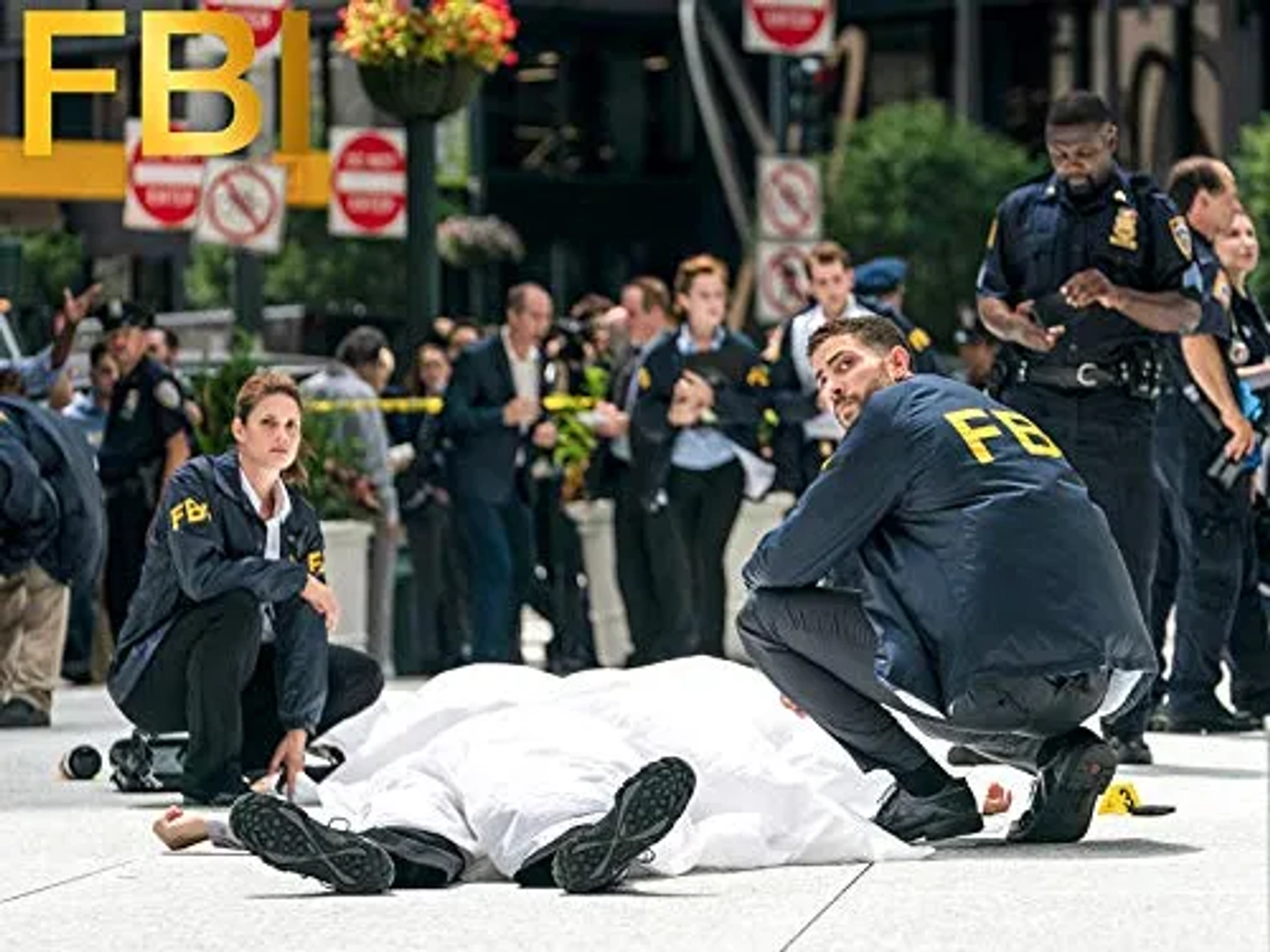 Missy Peregrym and Zeeko Zaki in FBI (2018)