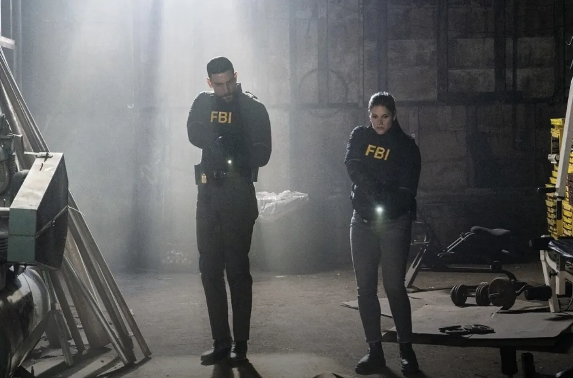 Missy Peregrym and Zeeko Zaki in FBI: Obligation (2023)