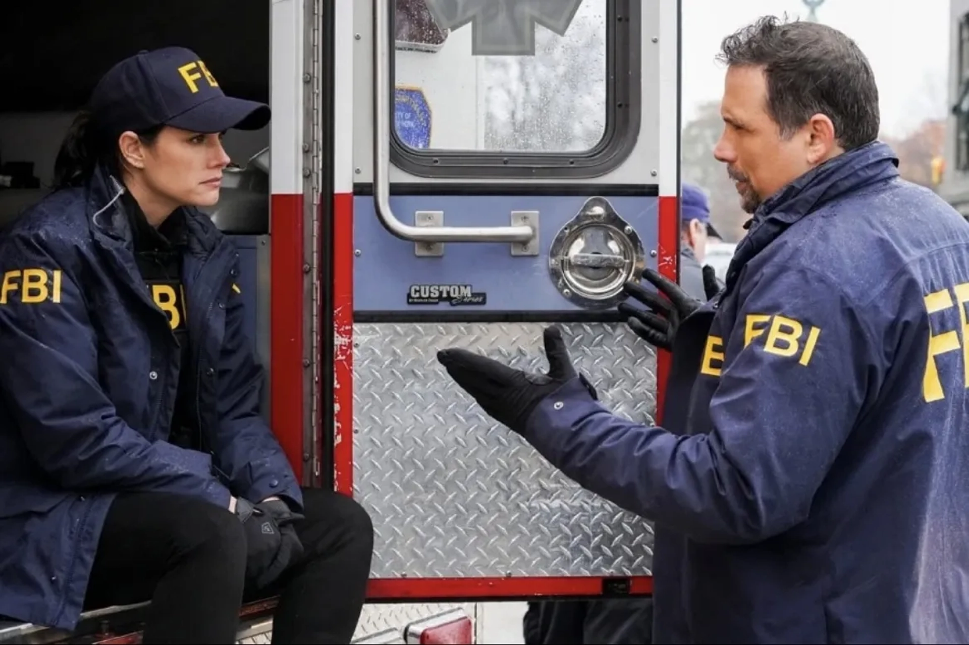 Jeremy Sisto and Missy Peregrym in FBI: Breakdown (2023)