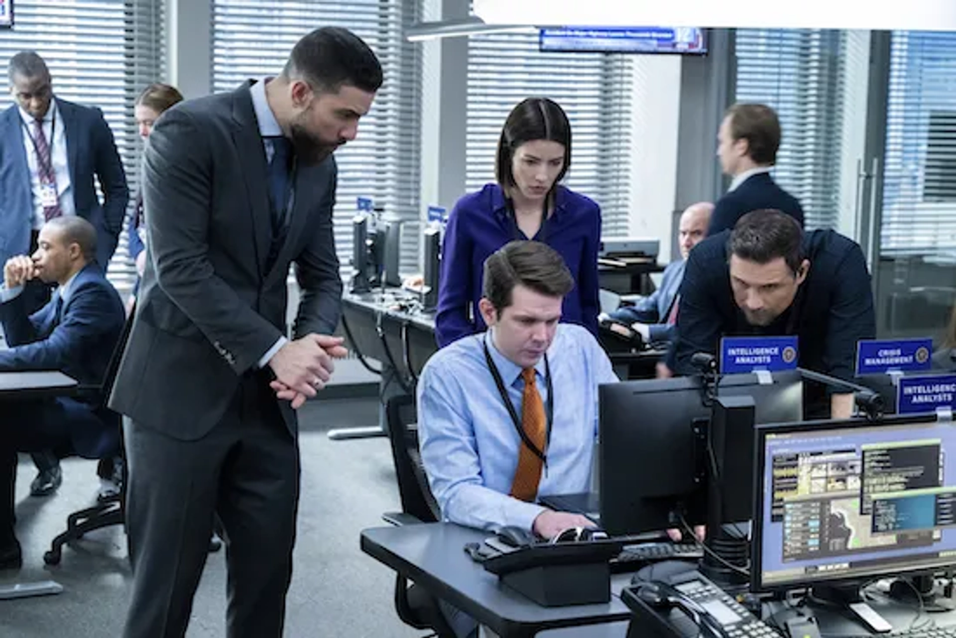 Jeremy Sisto, Vedette Lim, Taylor Anthony Miller, and Zeeko Zaki in FBI: Face Off (2022)