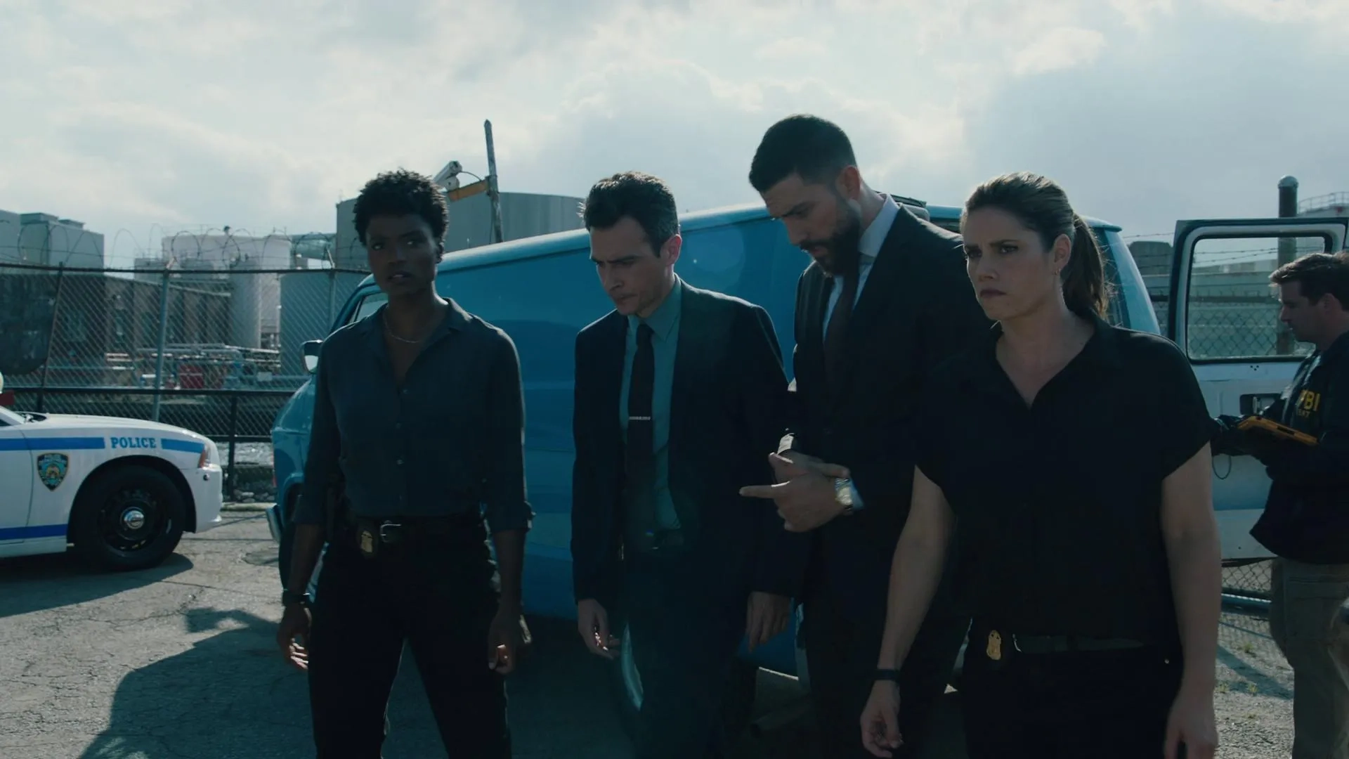 Missy Peregrym, John Boyd, Katherine Renee Kane, and Zeeko Zaki in FBI: Know Thyself (2021)