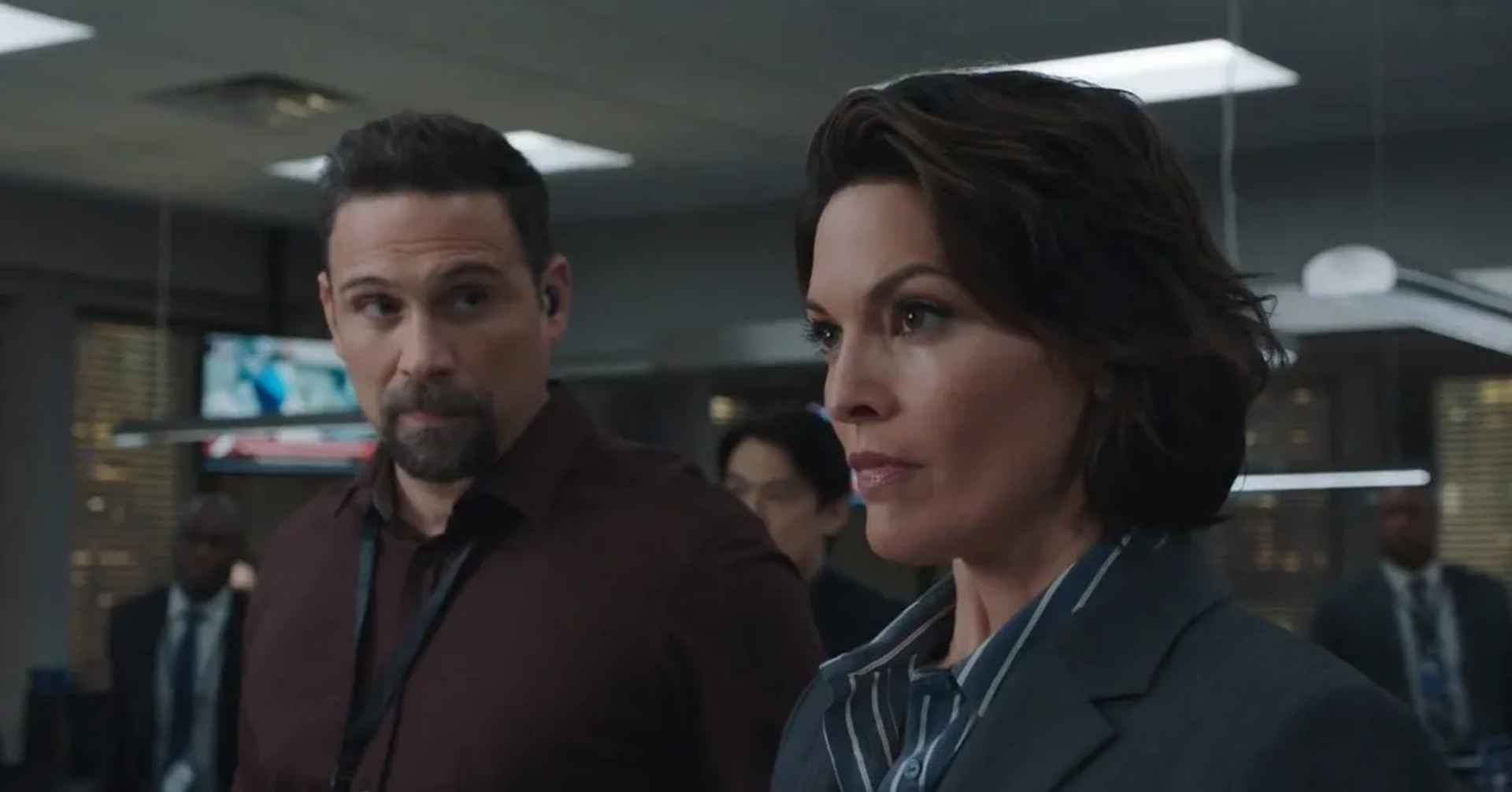 Jeremy Sisto and Alana De La Garza in FBI: Liar's Poker (2020)