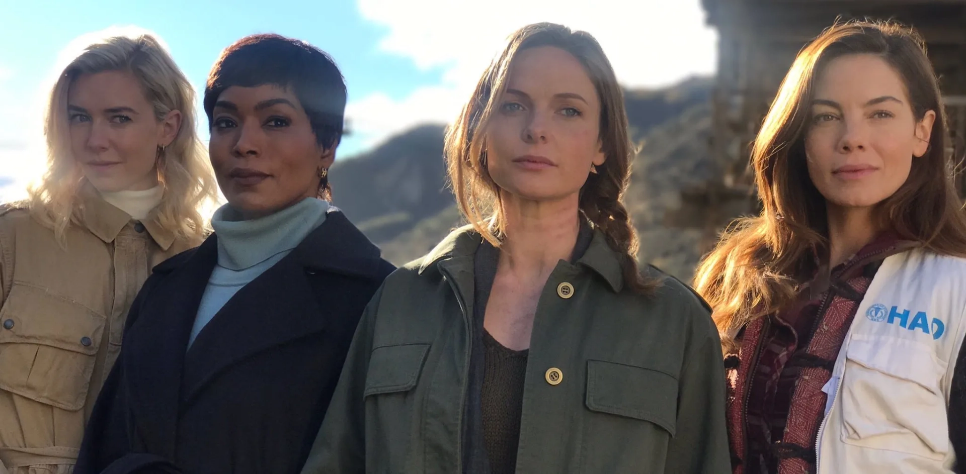 Angela Bassett, Rebecca Ferguson, Michelle Monaghan, and Vanessa Kirby in Mission: Impossible - Fallout (2018)
