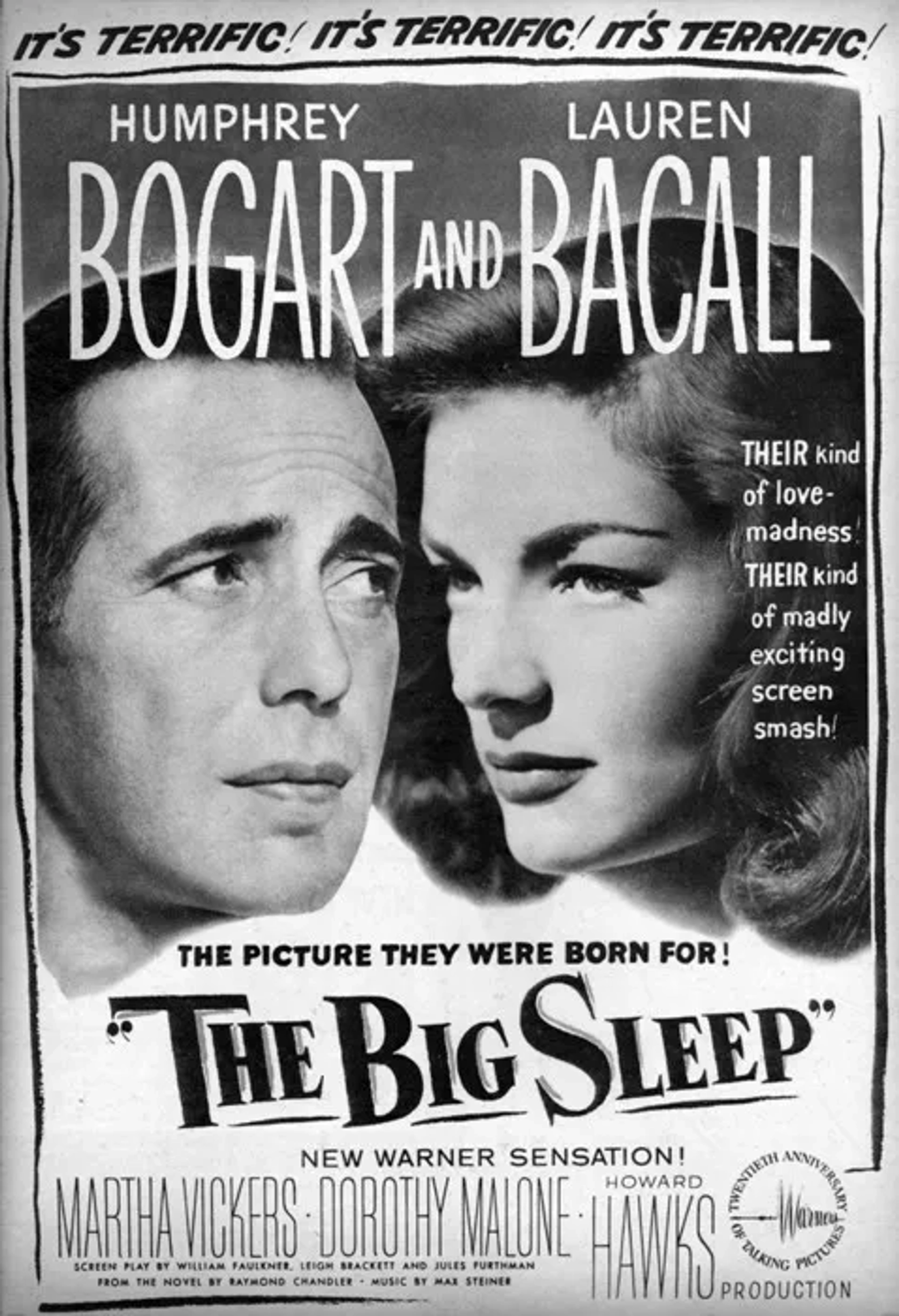 Lauren Bacall and Humphrey Bogart in The Big Sleep (1946)