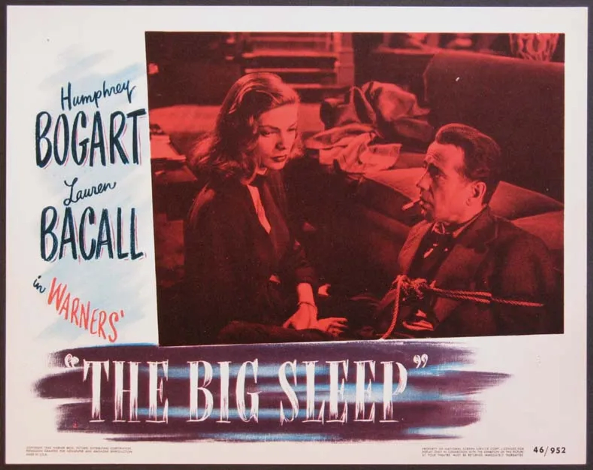 Lauren Bacall and Humphrey Bogart in The Big Sleep (1946)