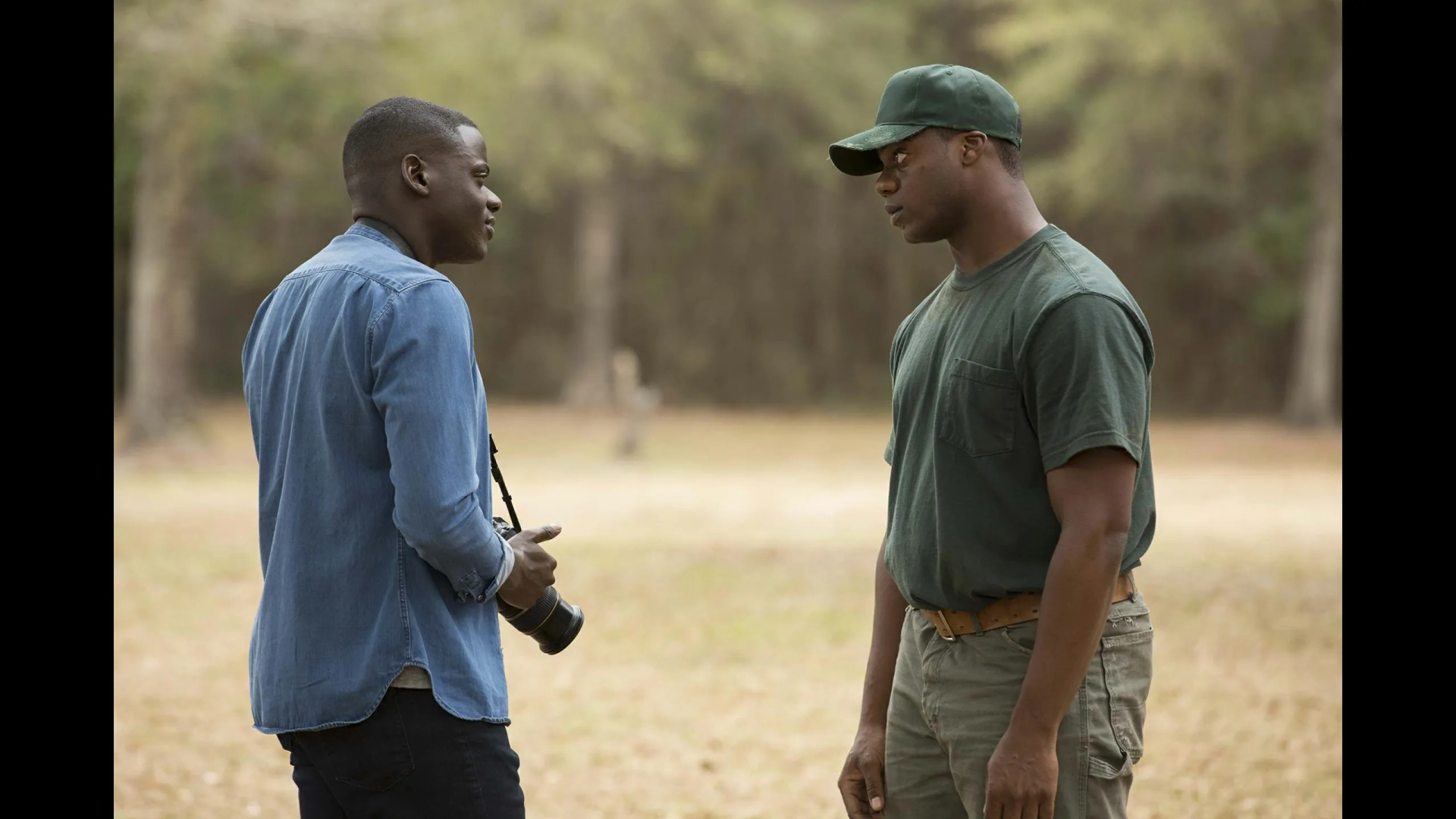 Daniel Kaluuya and Marcus Henderson in Get Out (2017)