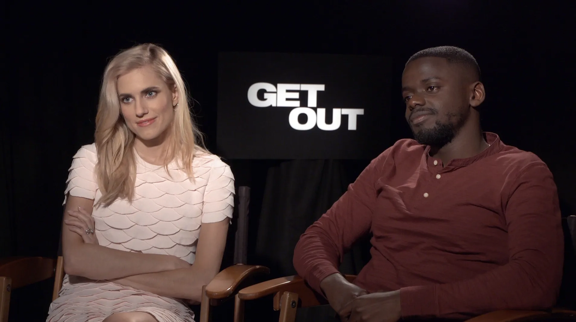 Daniel Kaluuya and Allison Williams in Get Out (2017)