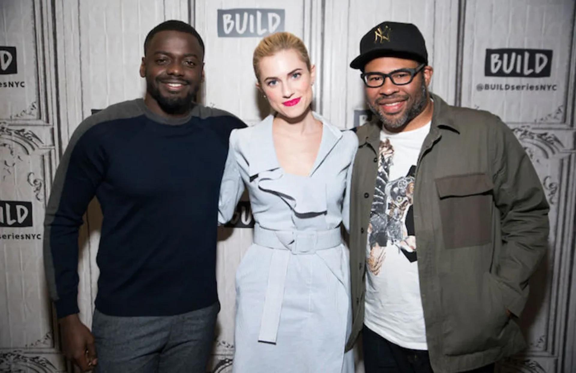 Jordan Peele, Daniel Kaluuya, and Allison Williams at an event for Get Out (2017)