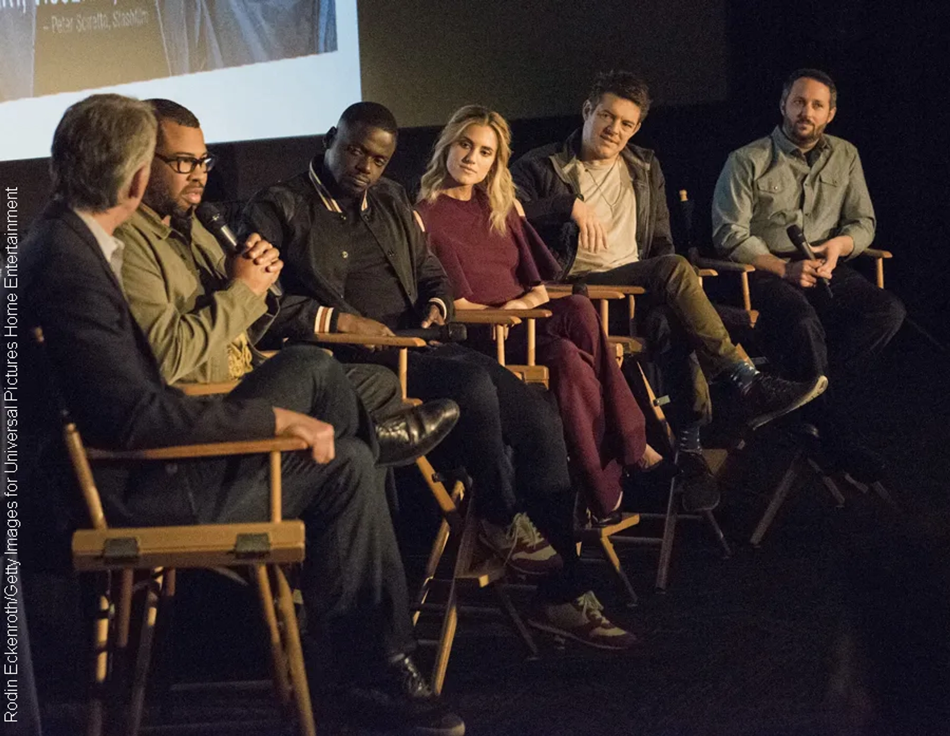 Jason Blum, Jordan Peele, Daniel Kaluuya, and Allison Williams at an event for Get Out (2017)