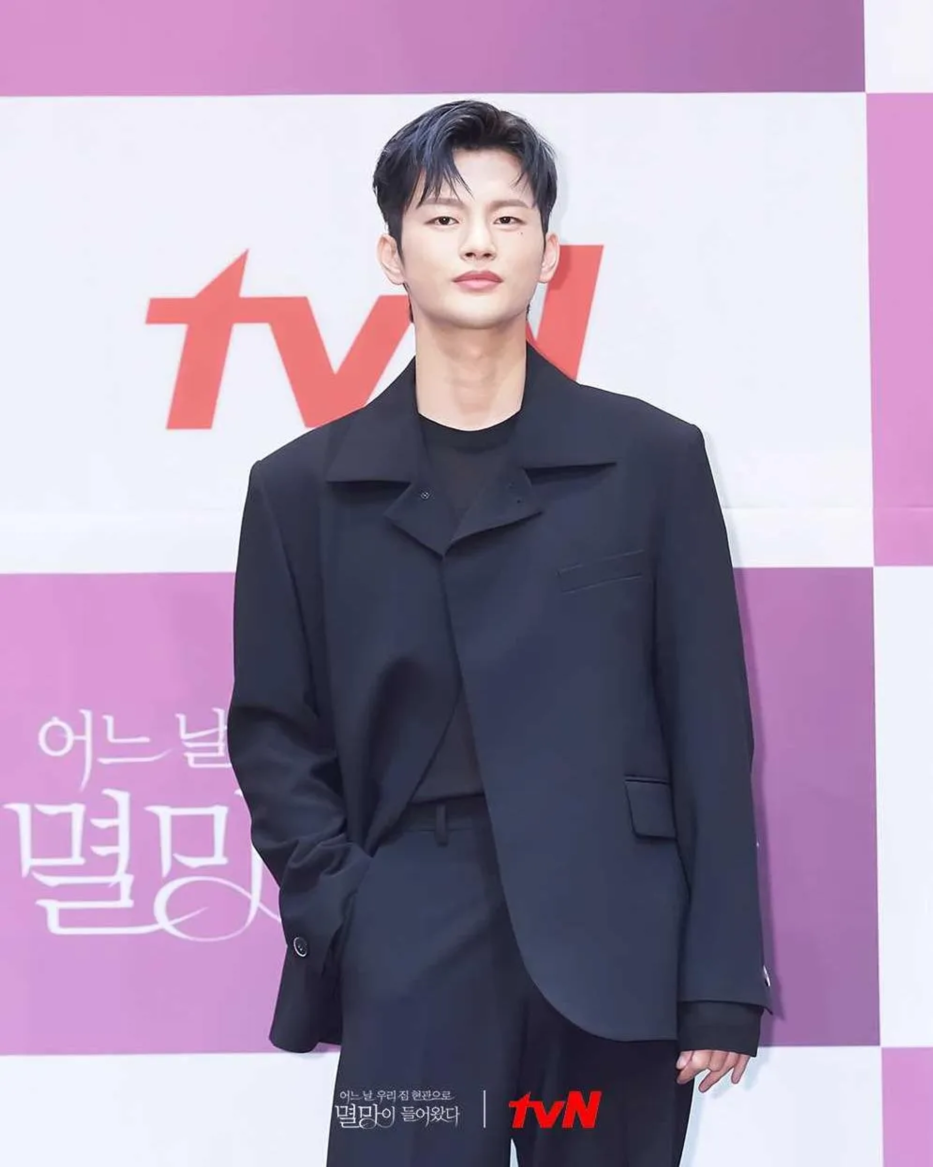 Seo In-Guk at an event for Doom at Your Service (2021)