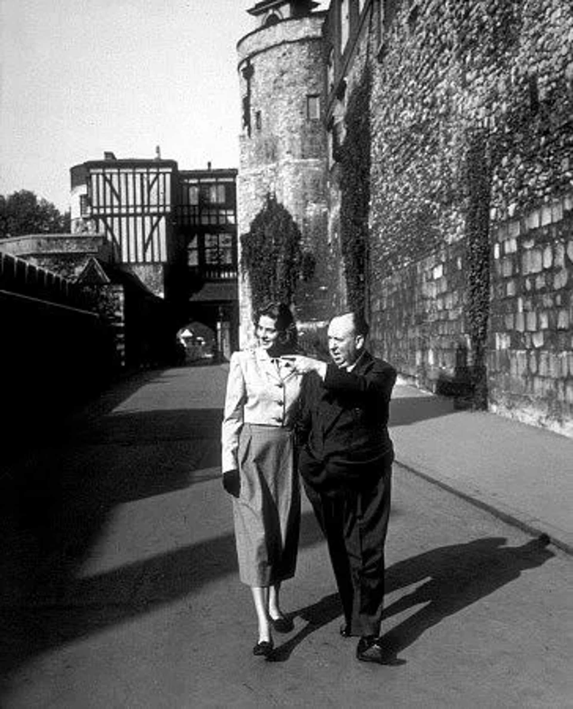 Ingrid Bergman & Alfred Hitchcock, 1946.