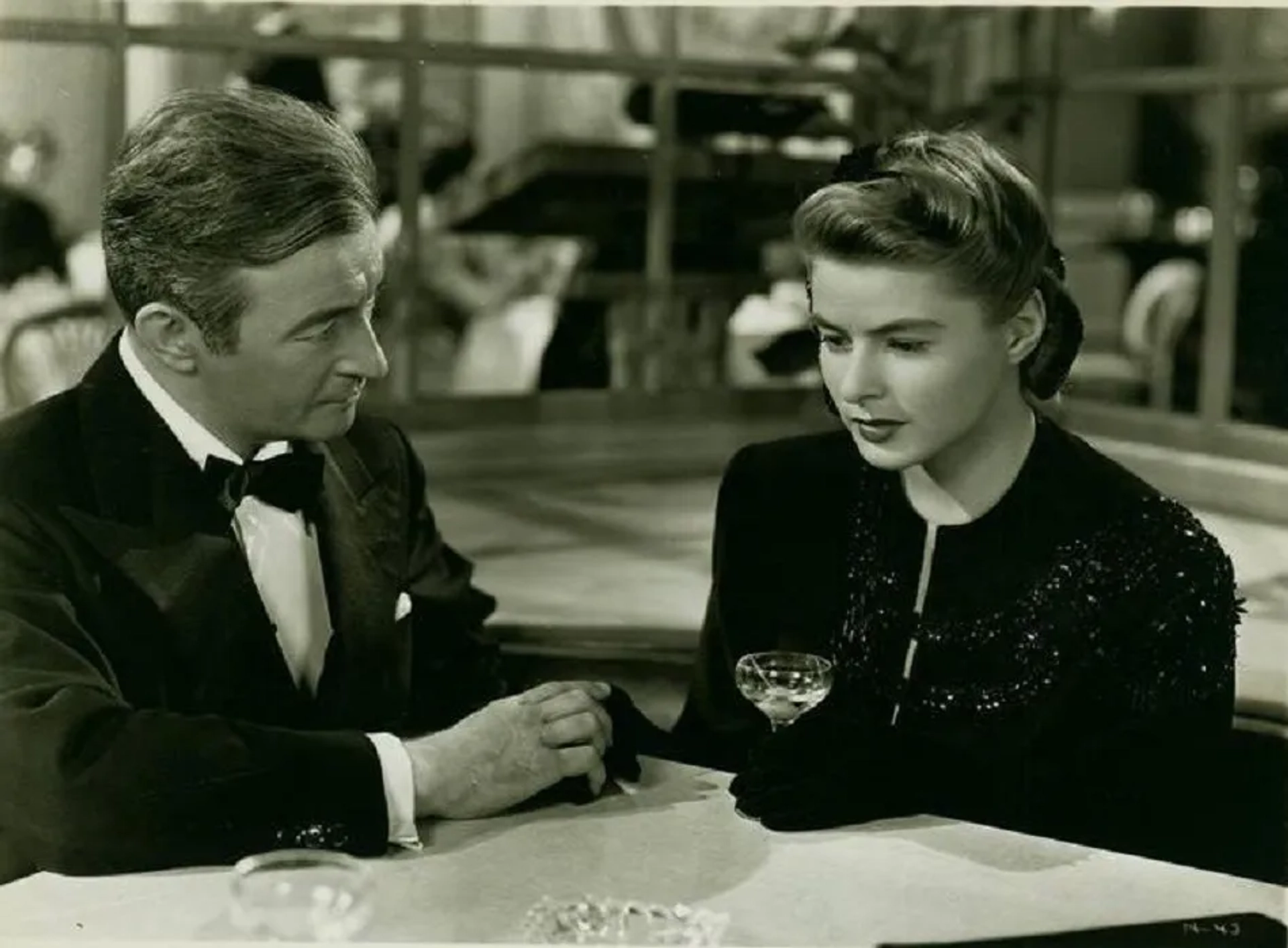 Ingrid Bergman and Claude Rains in Notorious (1946)