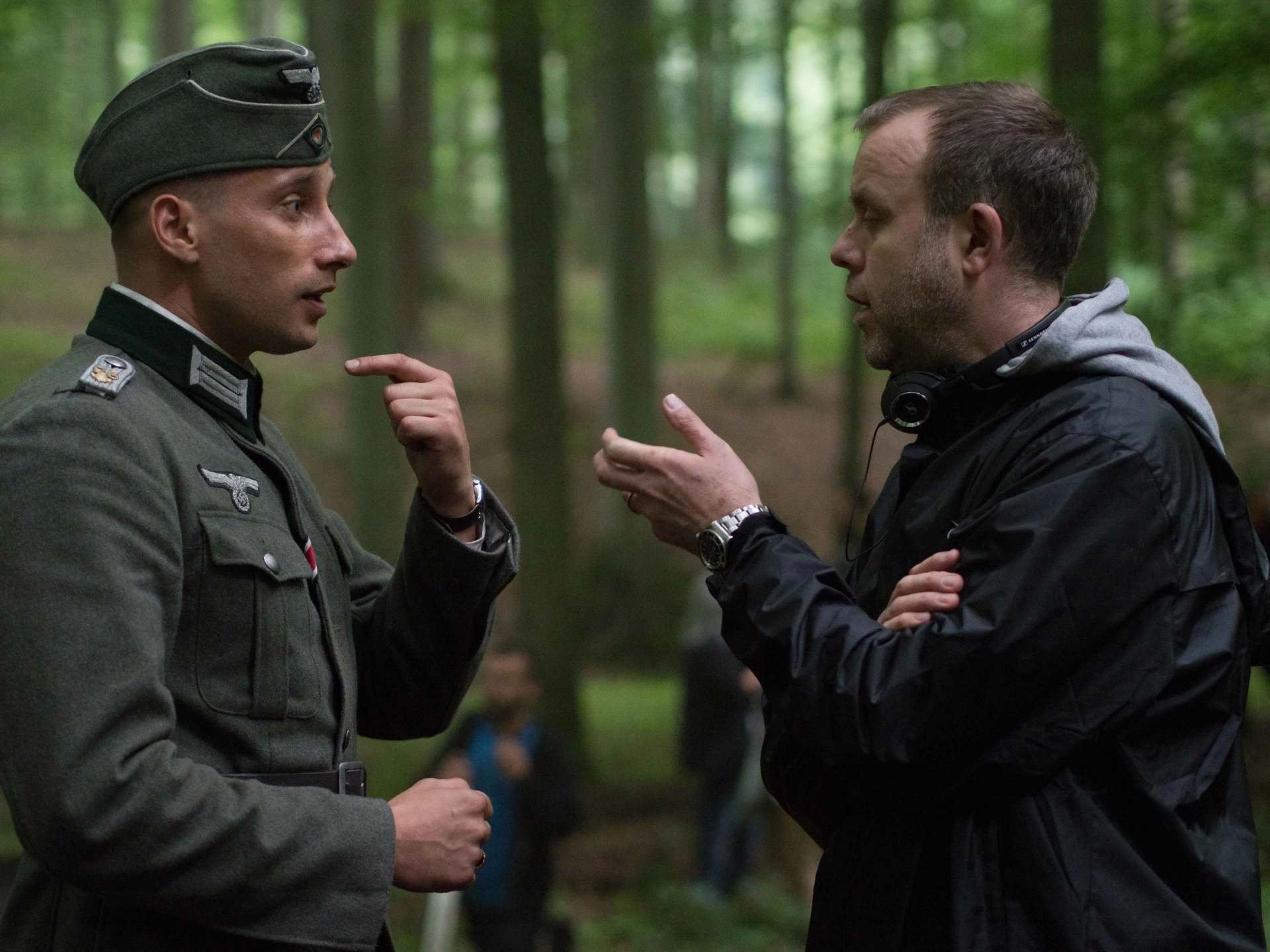 Matthias Schoenaerts and Saul Dibb in Suite Française (2014)