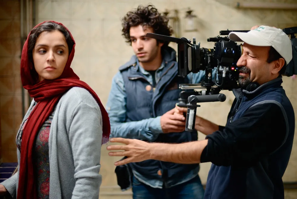 Taraneh Alidoosti and Asghar Farhadi in The Salesman (2016)