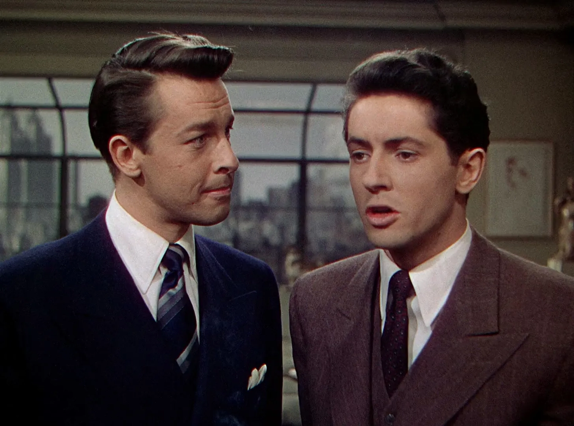 John Dall and Farley Granger in Rope (1948)