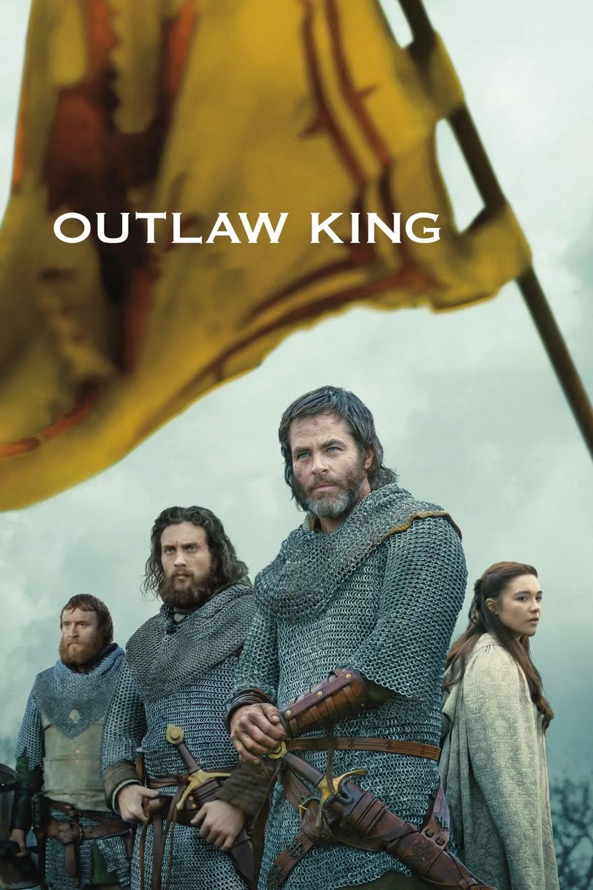 Aaron Taylor-Johnson, Chris Pine, and Florence Pugh in Outlaw King (2018)