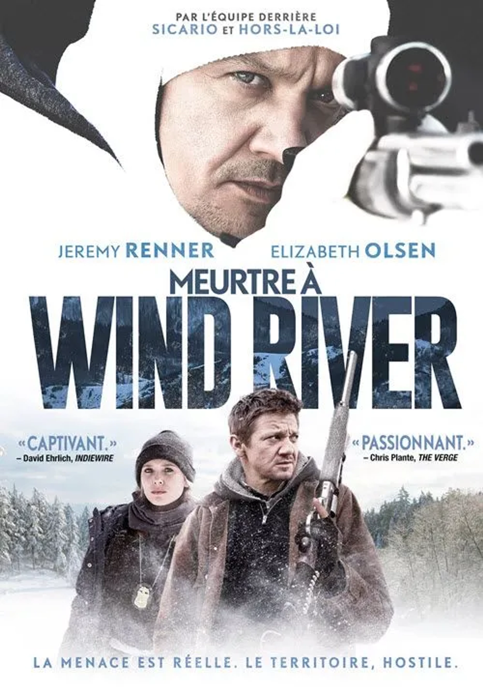 Elizabeth Olsen and Jeremy Renner in Wind River (2017)