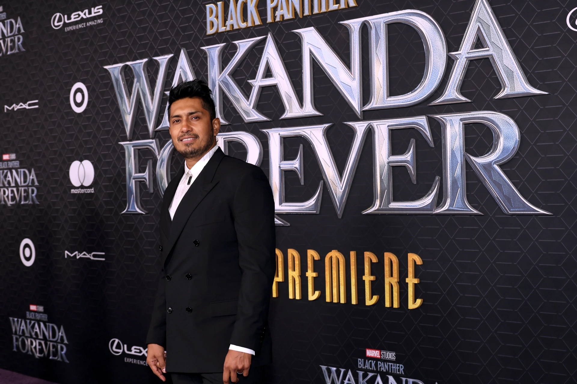 Tenoch Huerta at an event for Black Panther: Wakanda Forever (2022)