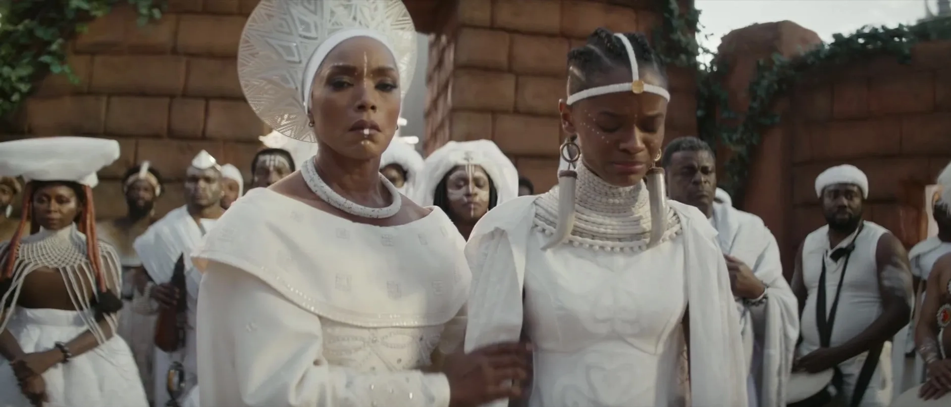 Angela Bassett and Letitia Wright in Black Panther: Wakanda Forever (2022)