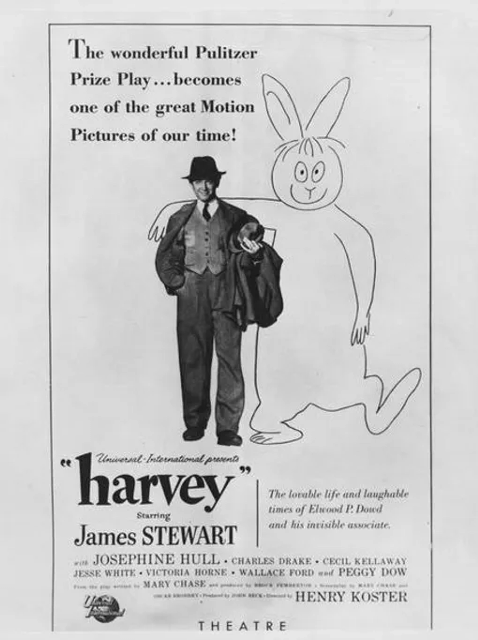 James Stewart and Harvey in Harvey (1950)